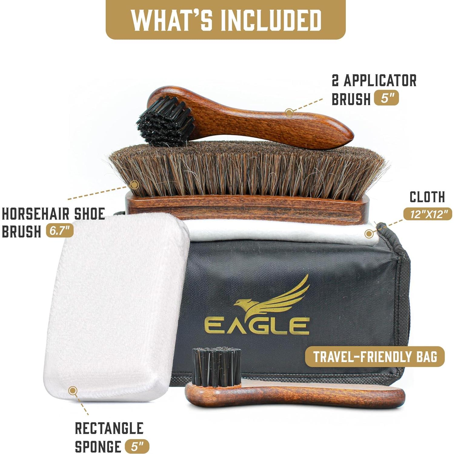 Kit de Cuidado de Cuero Eagle - 5 Piezas para Zapatos y Accesorios