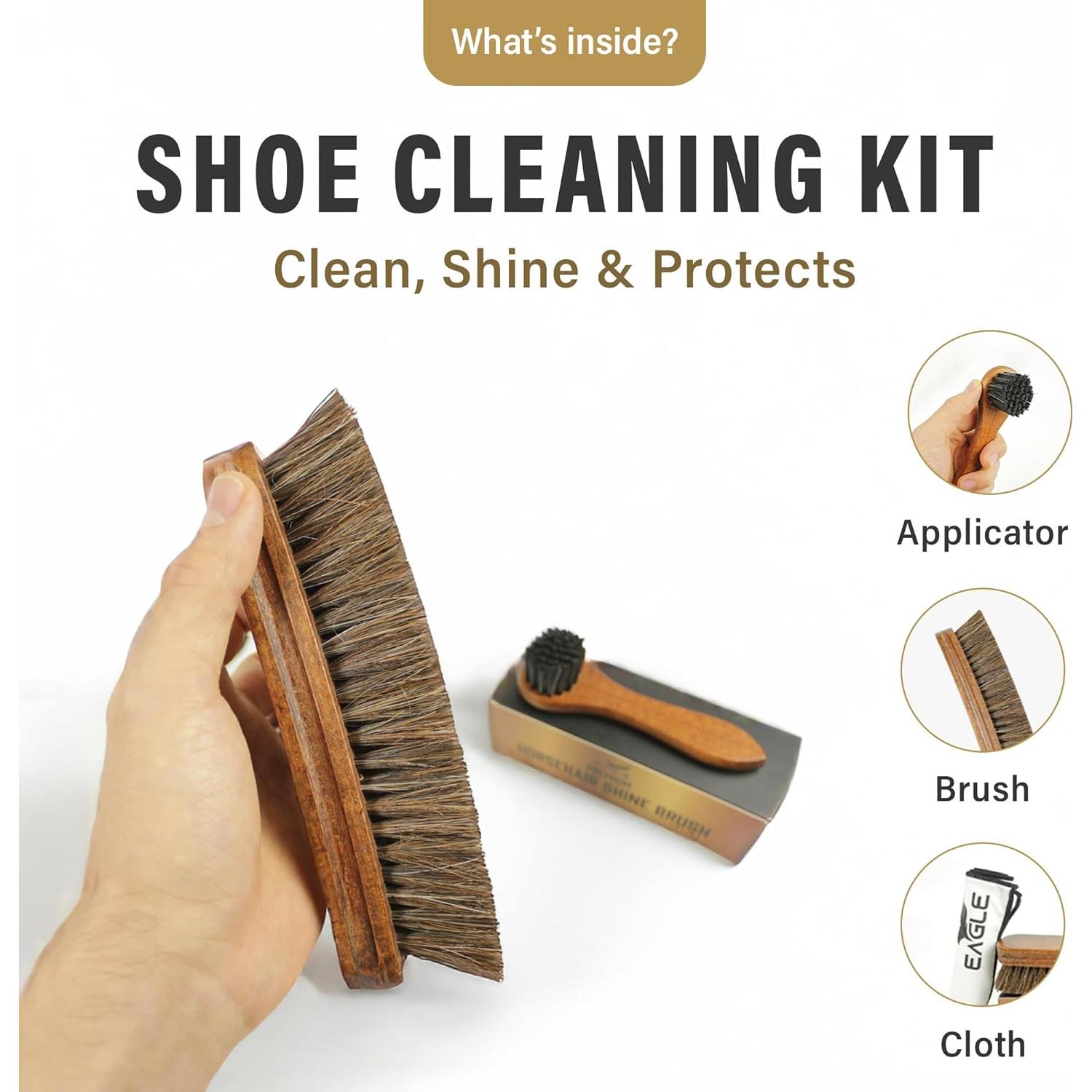 Kit de Cuidado de Cuero Eagle - 5 Piezas para Zapatos y Accesorios