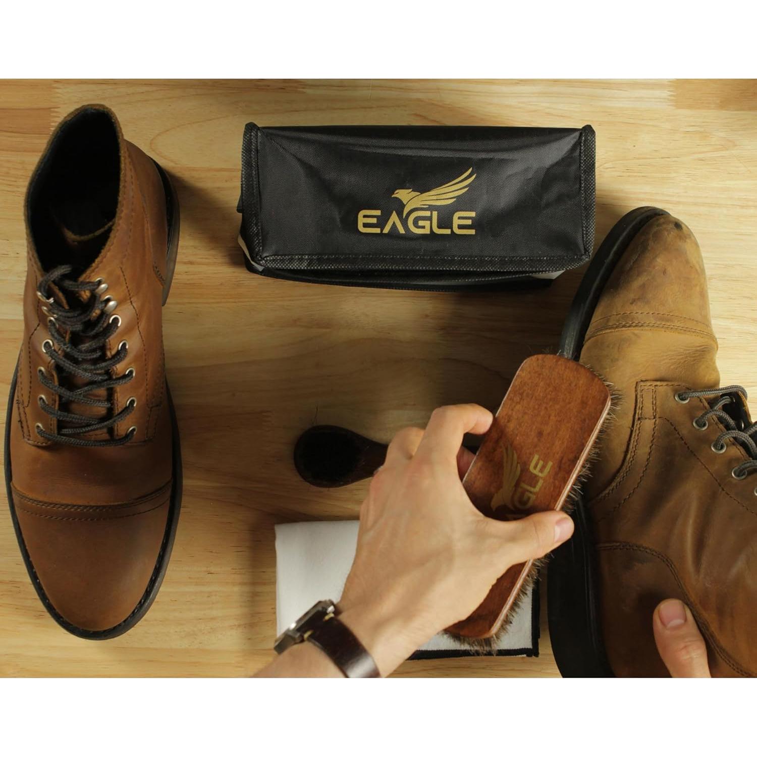 Kit de Cuidado de Cuero Eagle - 5 Piezas para Zapatos y Accesorios