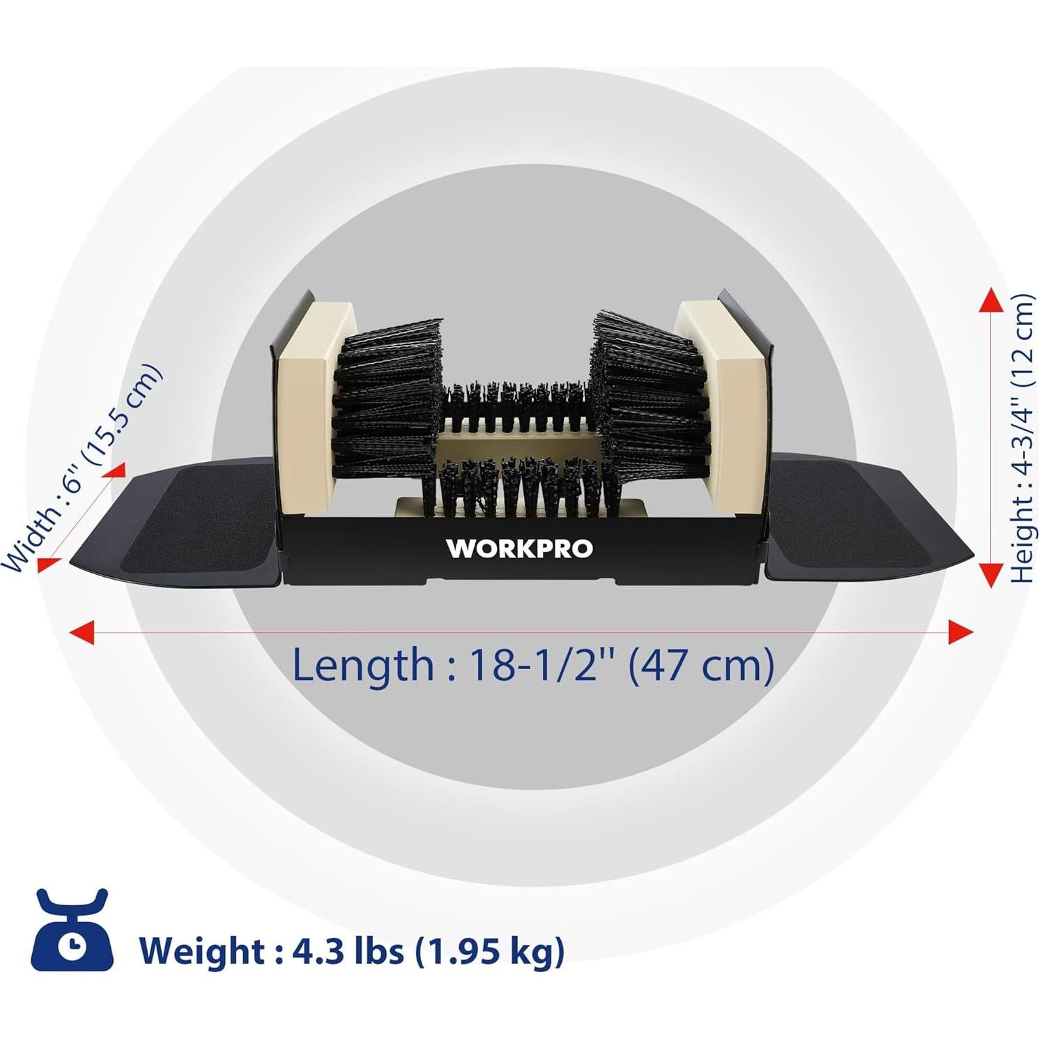 Cepillo para Botas WORKPRO de Alta Resistencia 47x15.5 cm
