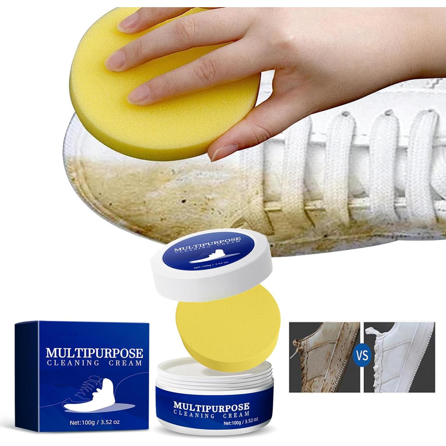 Crema de Limpieza Multifuncional SENIWU 100g para Zapatos y Más
