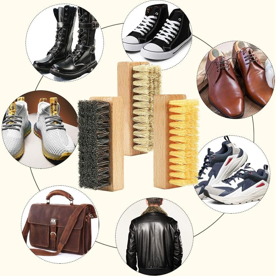 Juego de Cepillos de Limpieza para Zapatos SUPERWASH PLUS - 3 Unidades