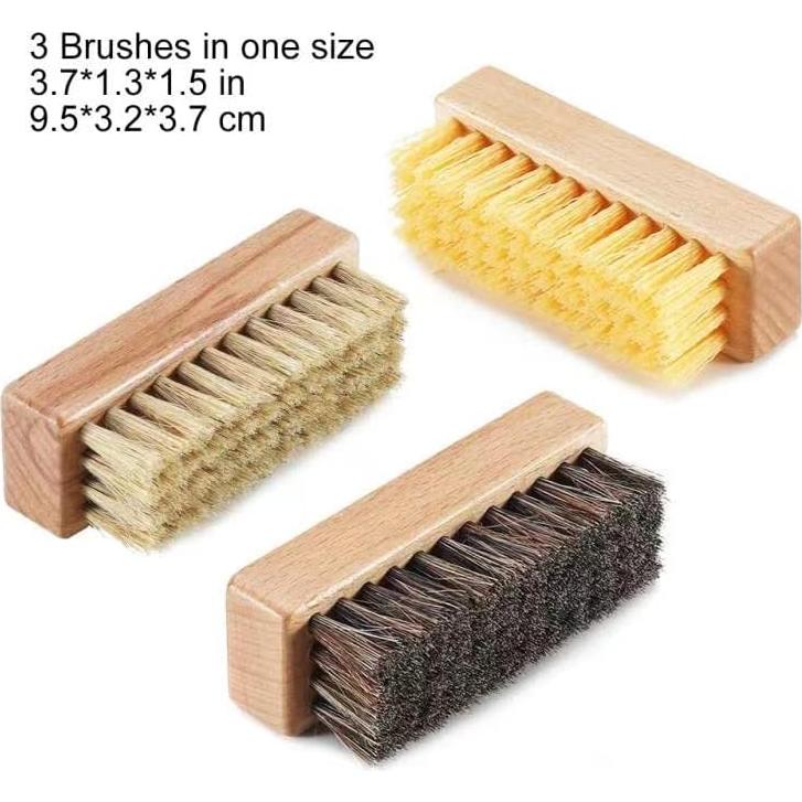 Juego de Cepillos de Limpieza para Zapatos SUPERWASH PLUS - 3 Unidades