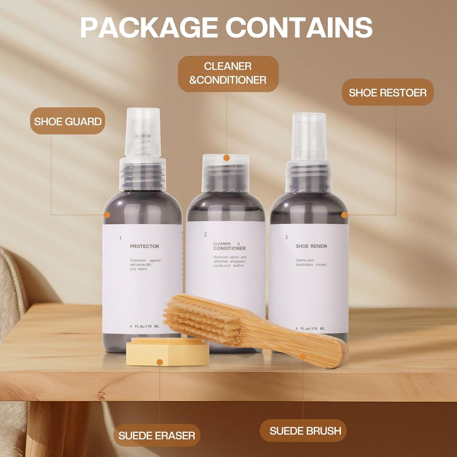 Kit de Limpieza de Zapatos CPDUSTER: Limpiador, Protector y Cepillos