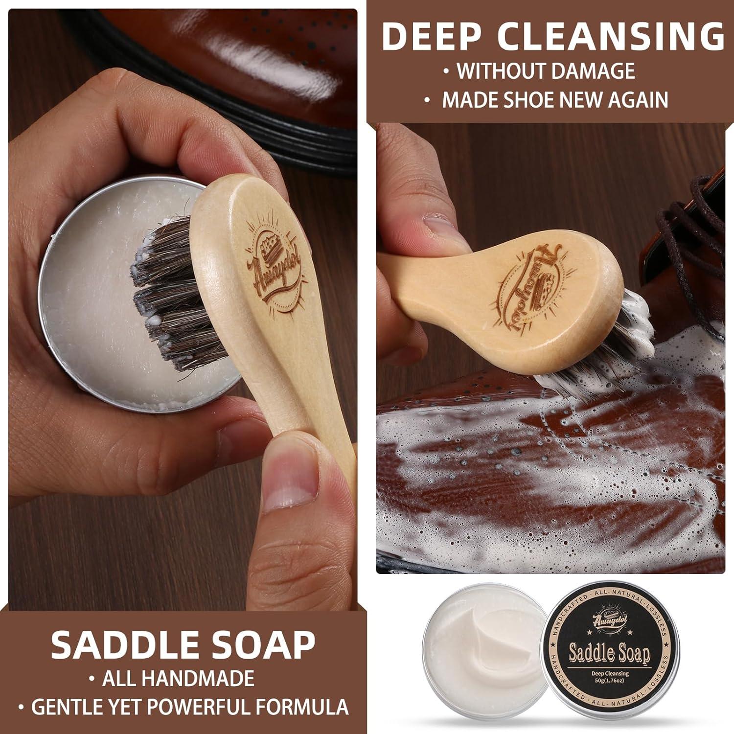 Kit de Cuidado de Cuero Awaydol 10 Piezas - Limpieza y Protección