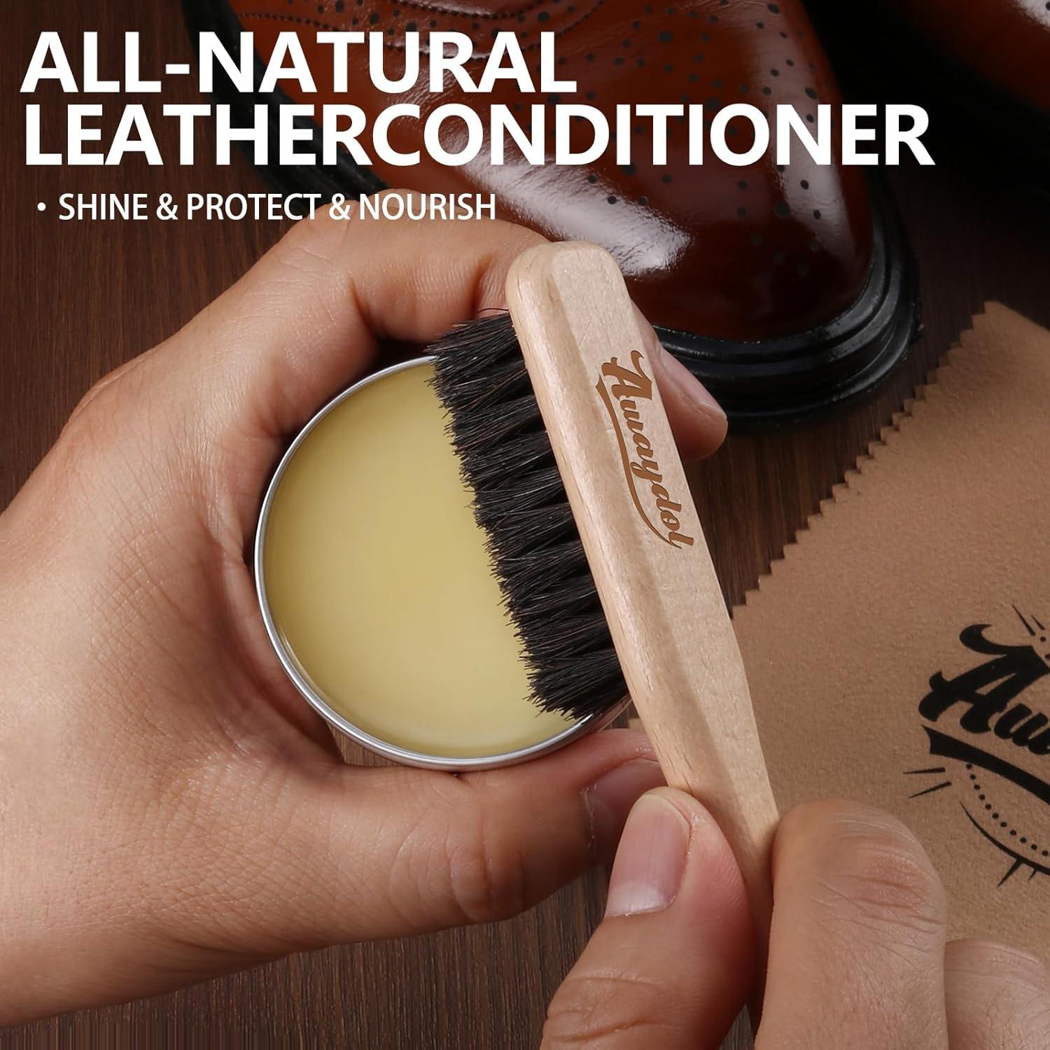 Kit de Cuidado de Cuero Awaydol 10 Piezas - Limpieza y Protección