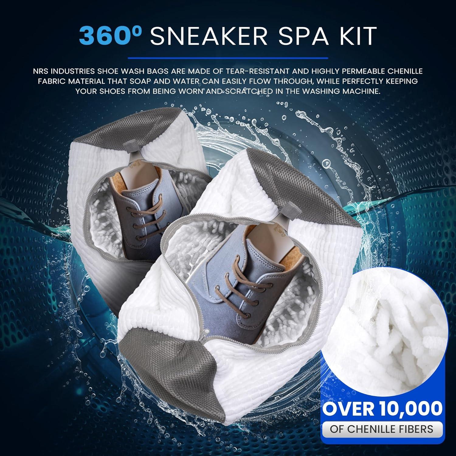 Kit de Spa para Zapatillas NRS - 2 Bolsas de Lavado y 1 Par de Árboles