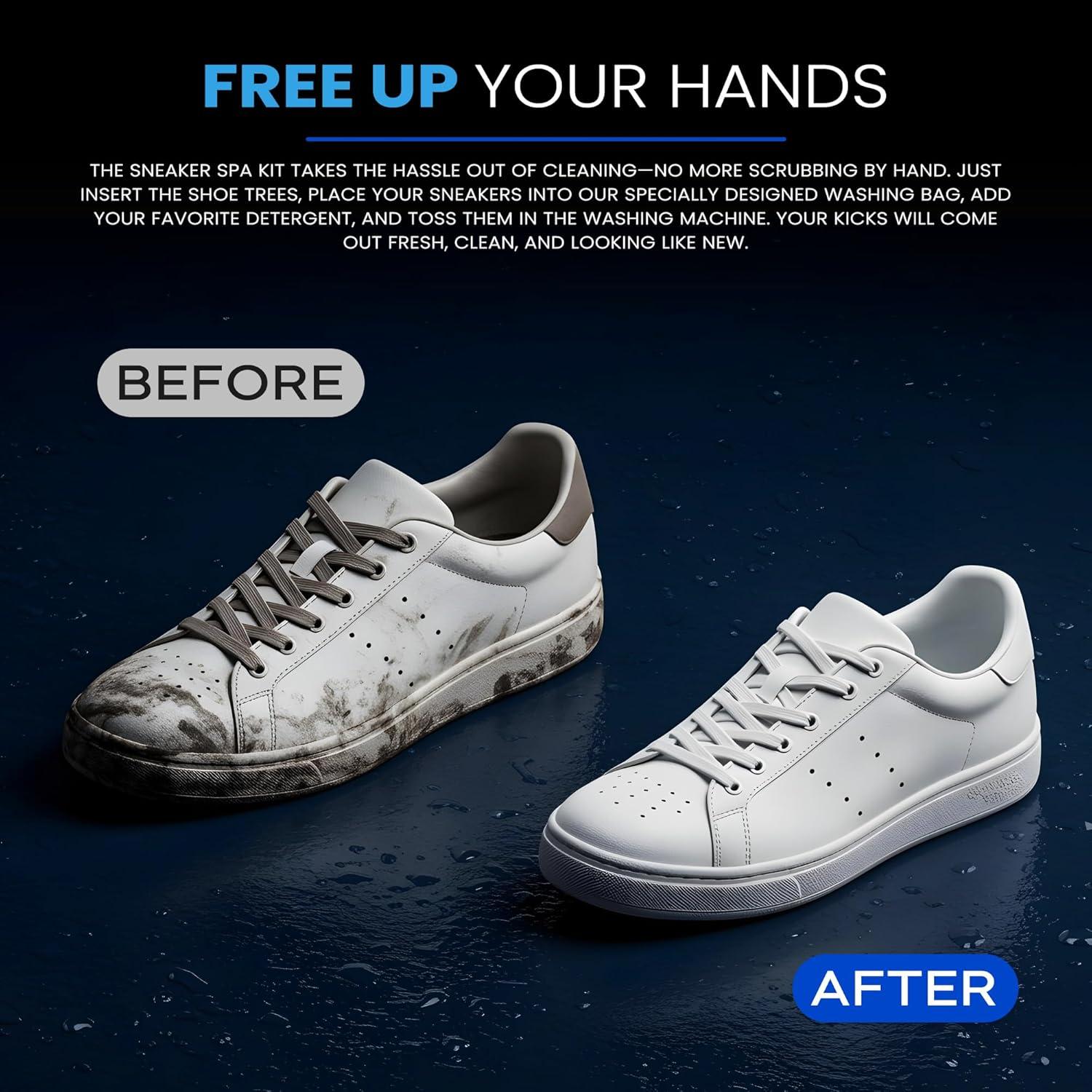 Kit de Spa para Zapatillas NRS - 2 Bolsas de Lavado y 1 Par de Árboles