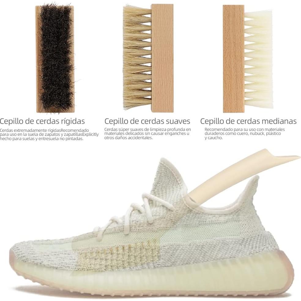 Kit de Limpieza de Zapatillas Foci Cozi - 4 Cepillos y Toalla