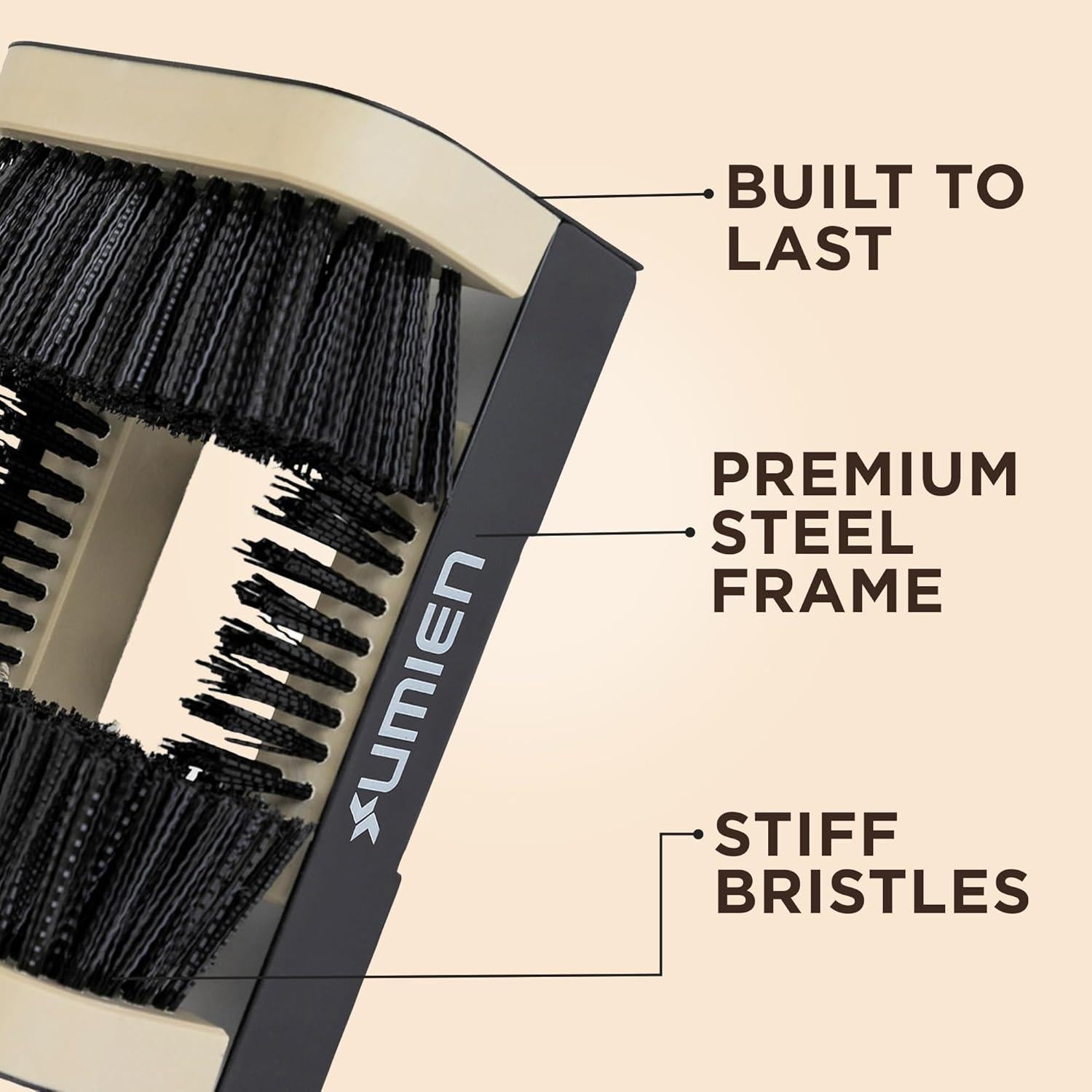 Cepillo para zapatos Umien con aletas - Limpieza fácil y resistente