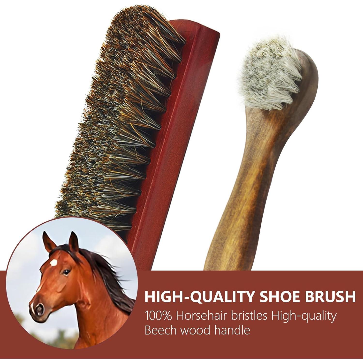 Kit de Brillo para Zapatos y Botas de Cuero 12 Piezas