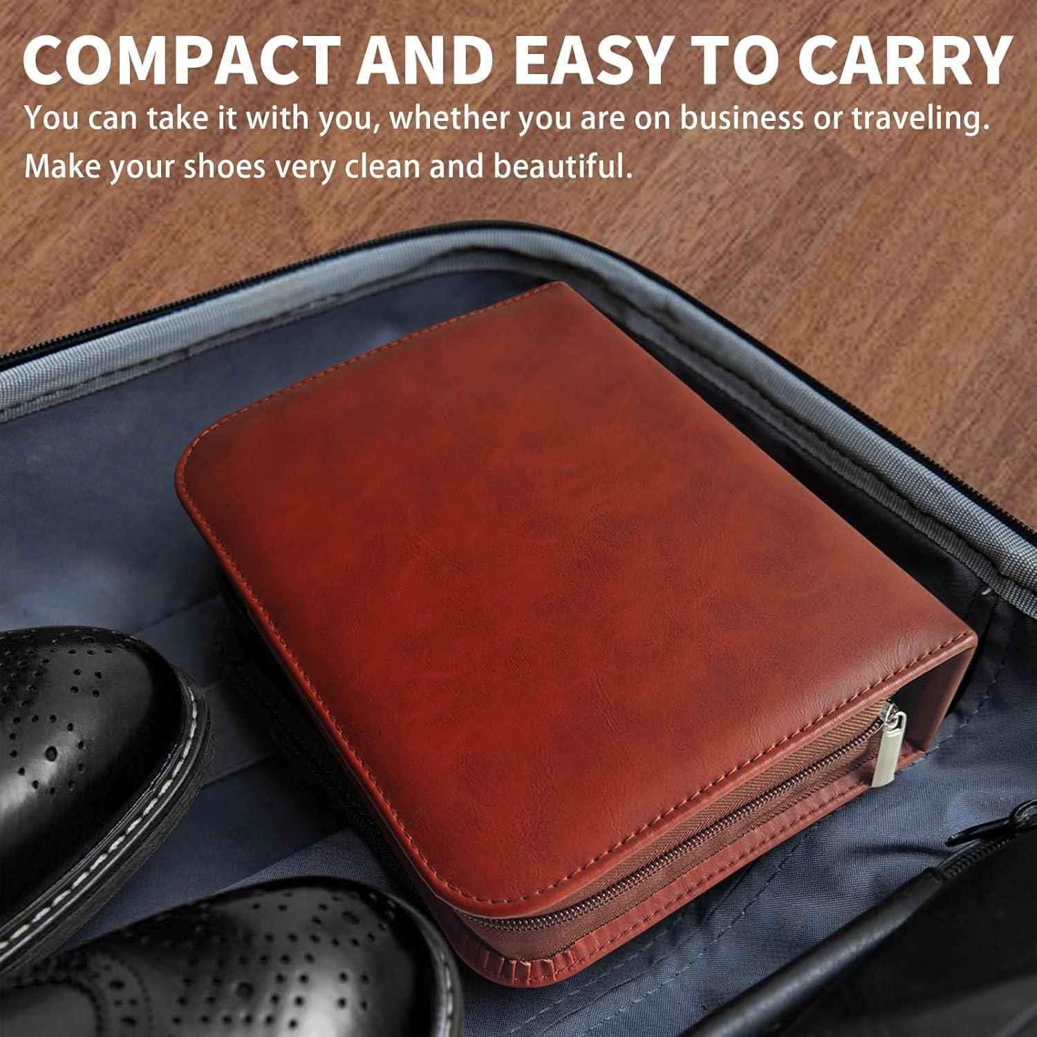 Kit de Brillo para Zapatos y Botas de Cuero 12 Piezas