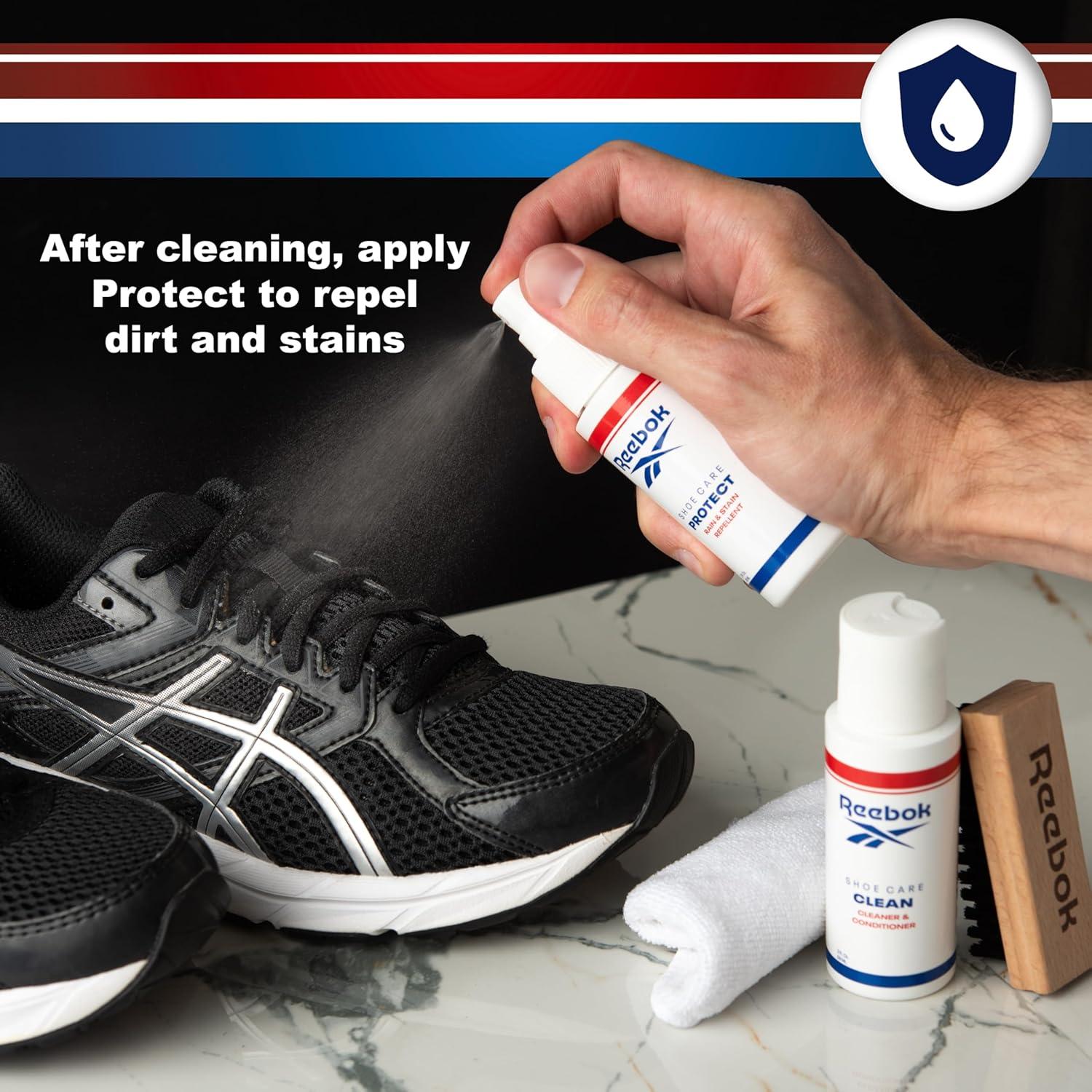 Kit de Limpieza de Zapatos Reebok - 2oz Limpiador y Protector