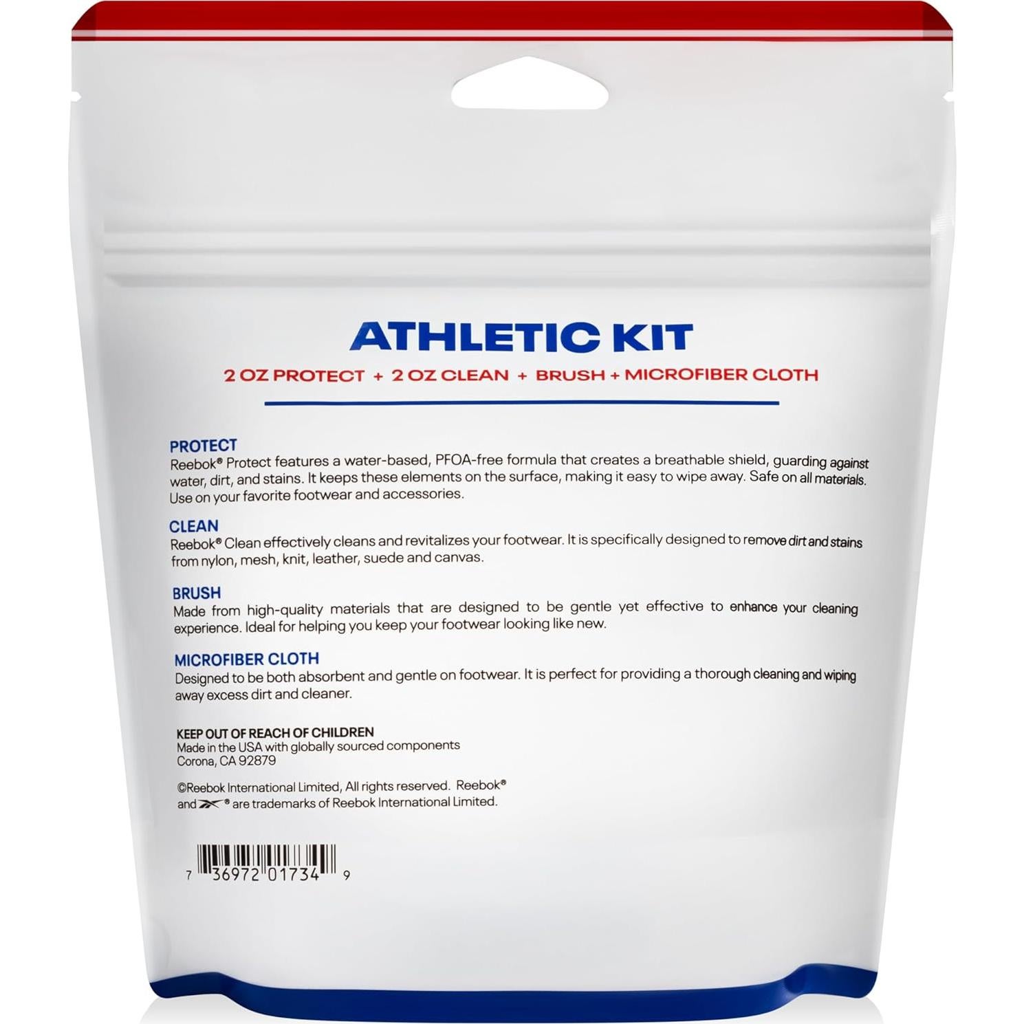 Kit de Limpieza de Zapatos Reebok - 2oz Limpiador y Protector