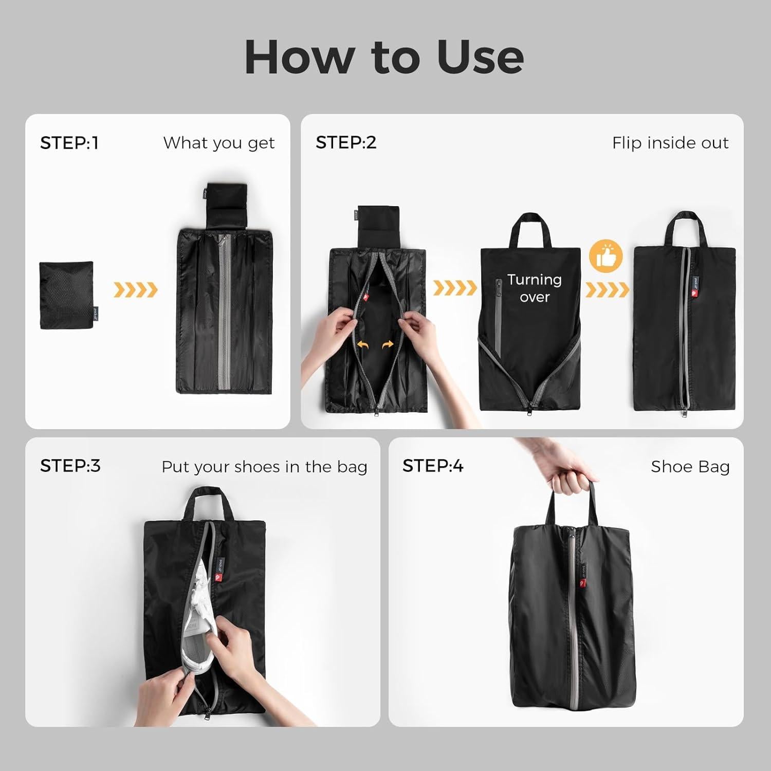 Bolsa de Zapatos Plegable Pack All Ultraligera 40x22x14 cm