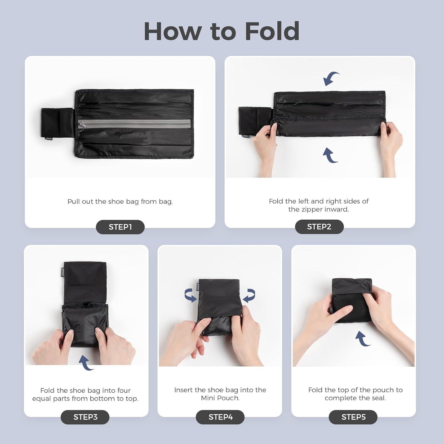 Bolsa de Zapatos Plegable Pack All Ultraligera 40x22x14 cm