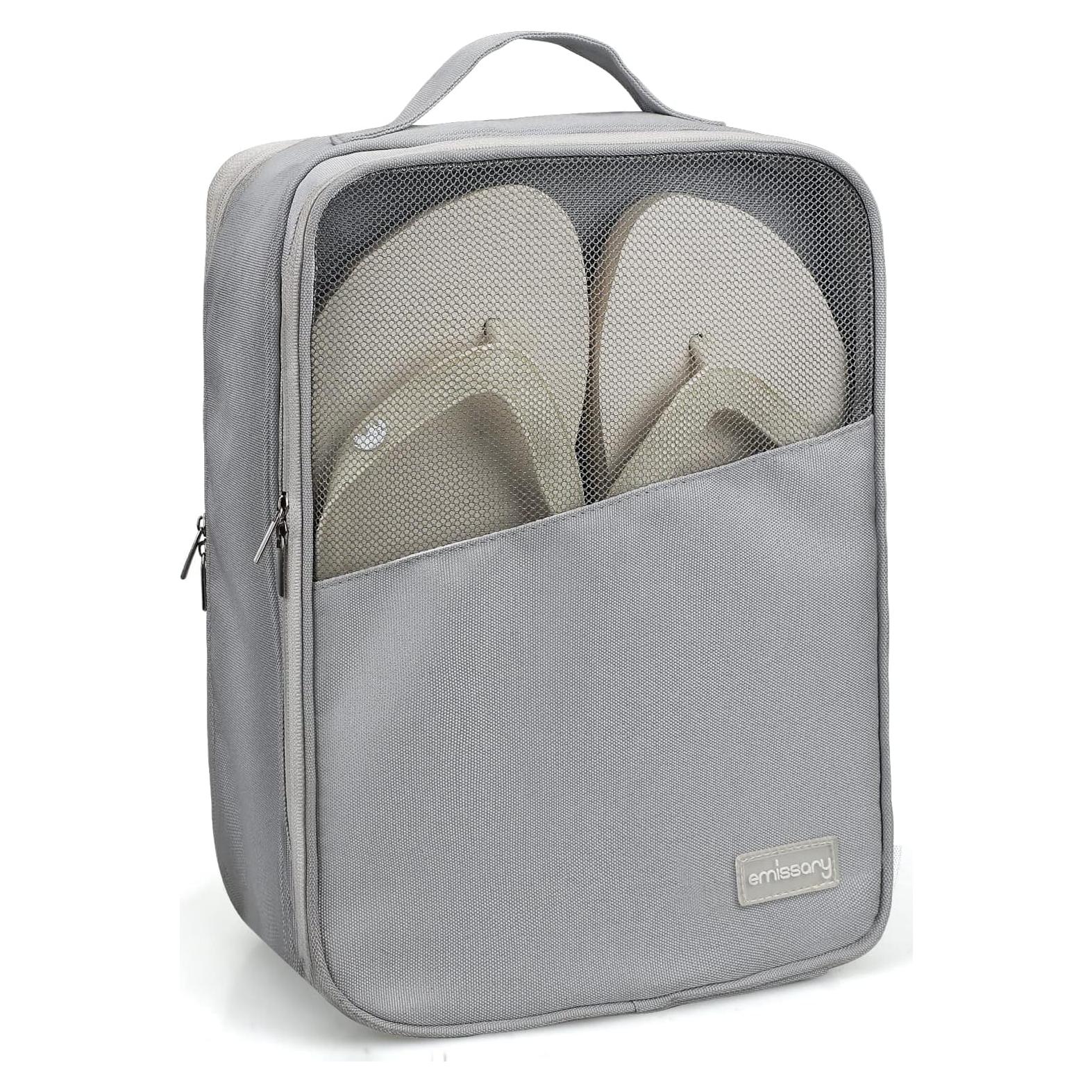 Bolsa de Viaje para Zapatos Emissary - Impermeable, 3 Pares, Gris