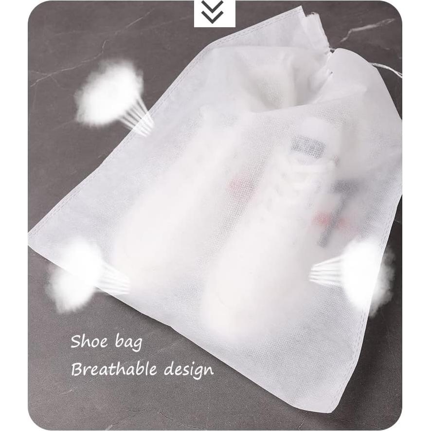 Bolsa de viaje ecológica Gladiolus hybridus 30cm x 40cm para zapatos