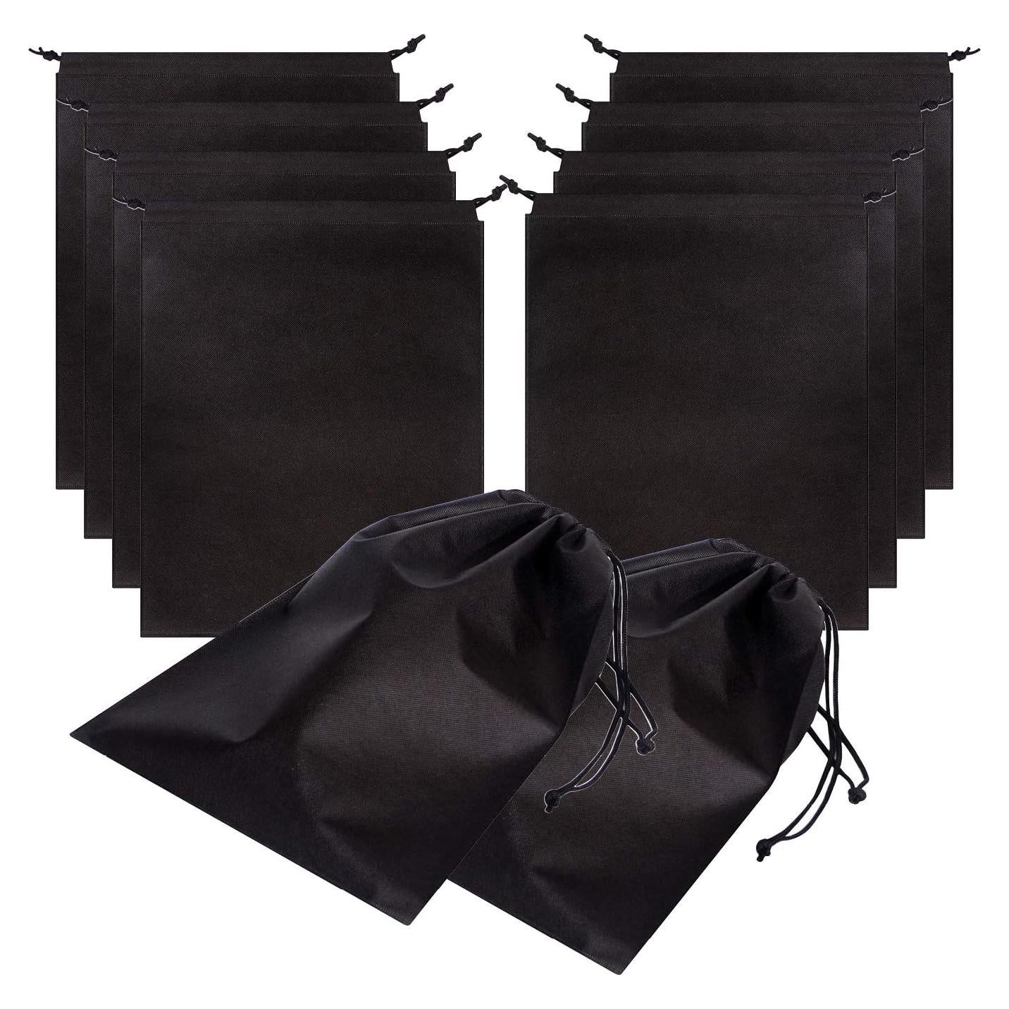Juego de 10 bolsas de zapatos jumbo no tejidas para viaje 45x35cm