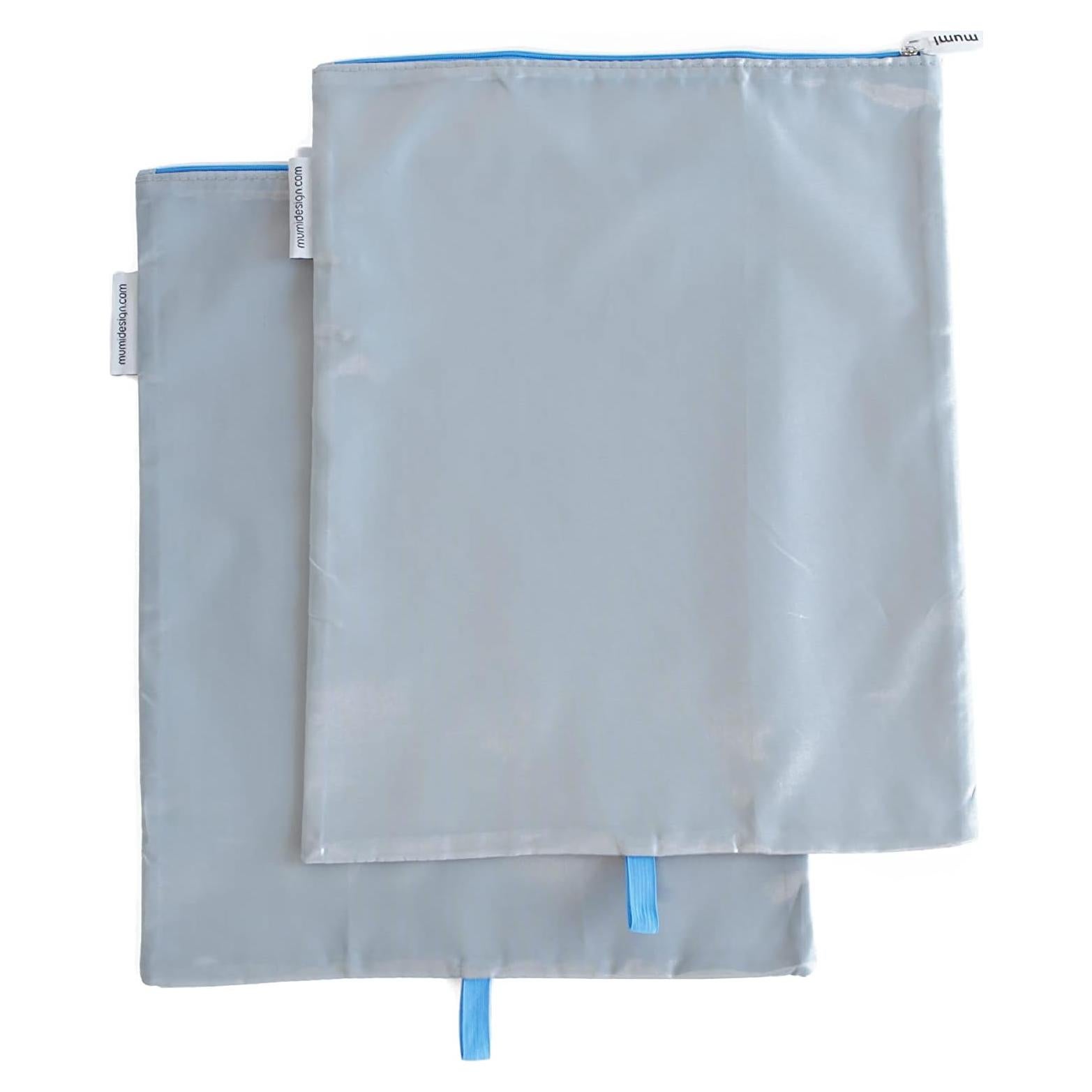 Bolsas de Zapatos de Viaje MUMI - Set de 2 Impermeables Azul