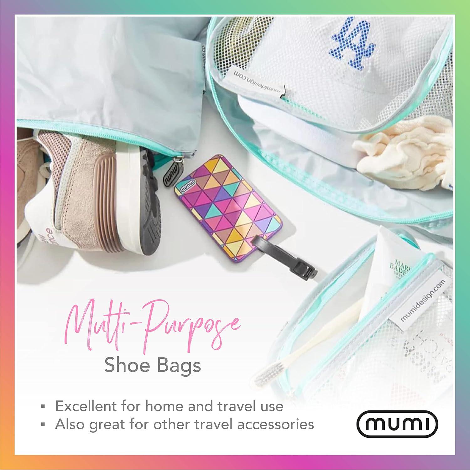 Bolsas de Zapatos de Viaje MUMI - Set de 2 Impermeables Azul