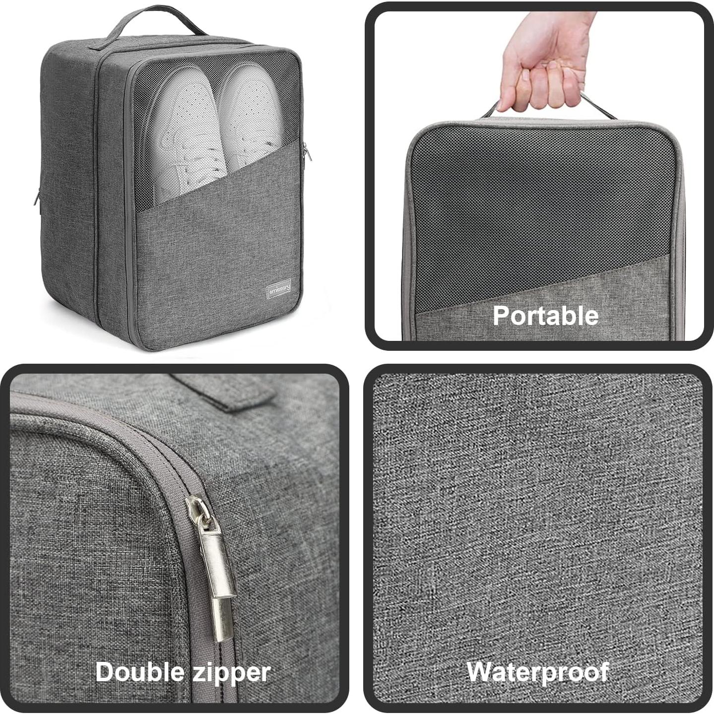 Bolsa de Zapatos Impermeable Emissary Grande Gris - 3 Pares