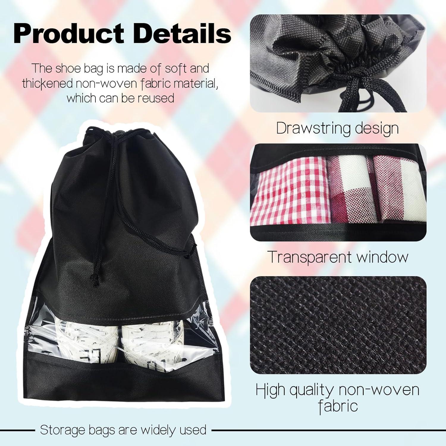 Bolsas para Zapatos de Viaje 12PCS - Organizador Portátil 33x44cm