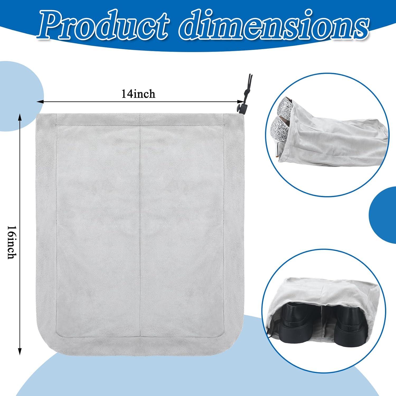 4 Bolsas de Zapatos de Viaje Bulyoou Gris con Divisor