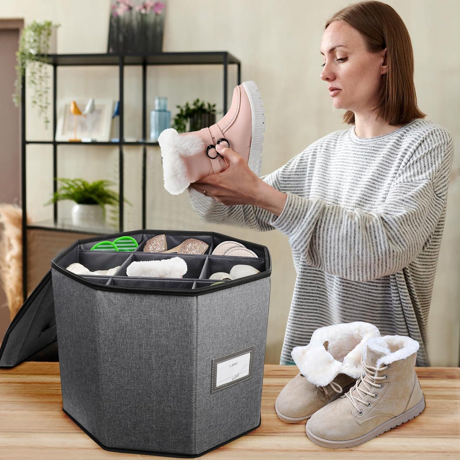 Organizador de Zapatos Plegable Risapor - Capacidad 8 Pares