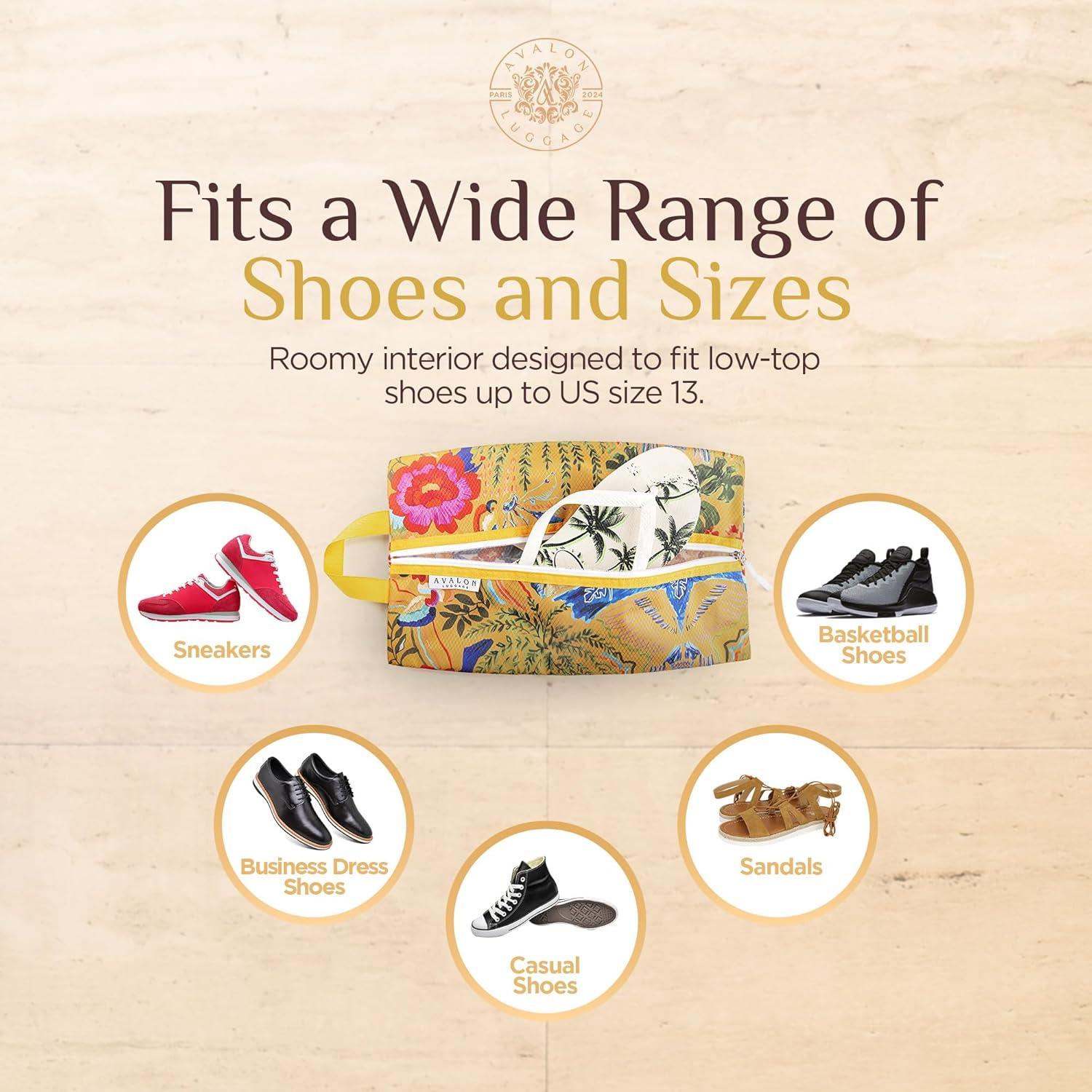 Bolsa para Zapatos de Viaje Avalon - Organizador Impermeable 24.3x14x4.2 cm