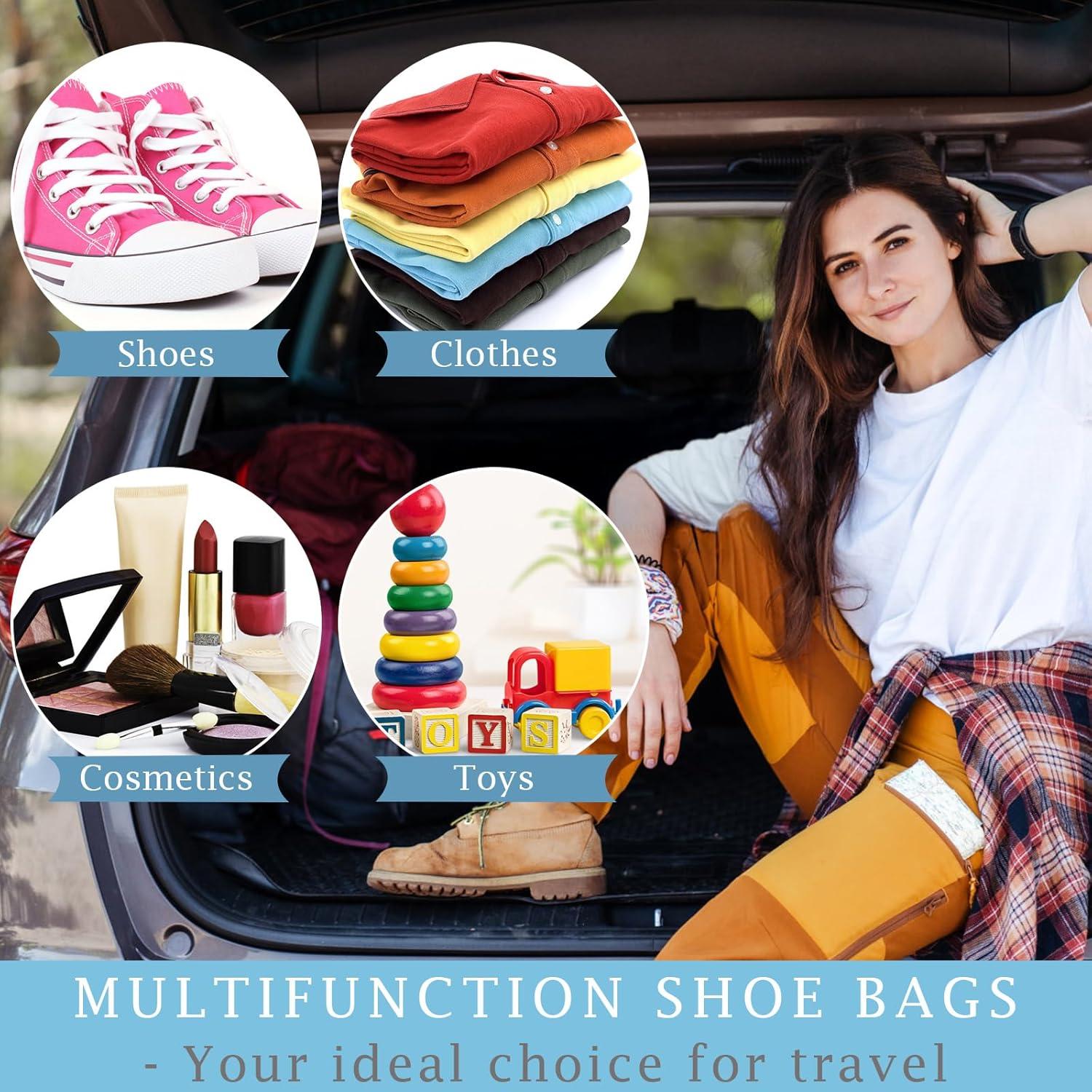 Paquete de 18 bolsas para zapatos de viaje impermeables 39.9x29.9cm