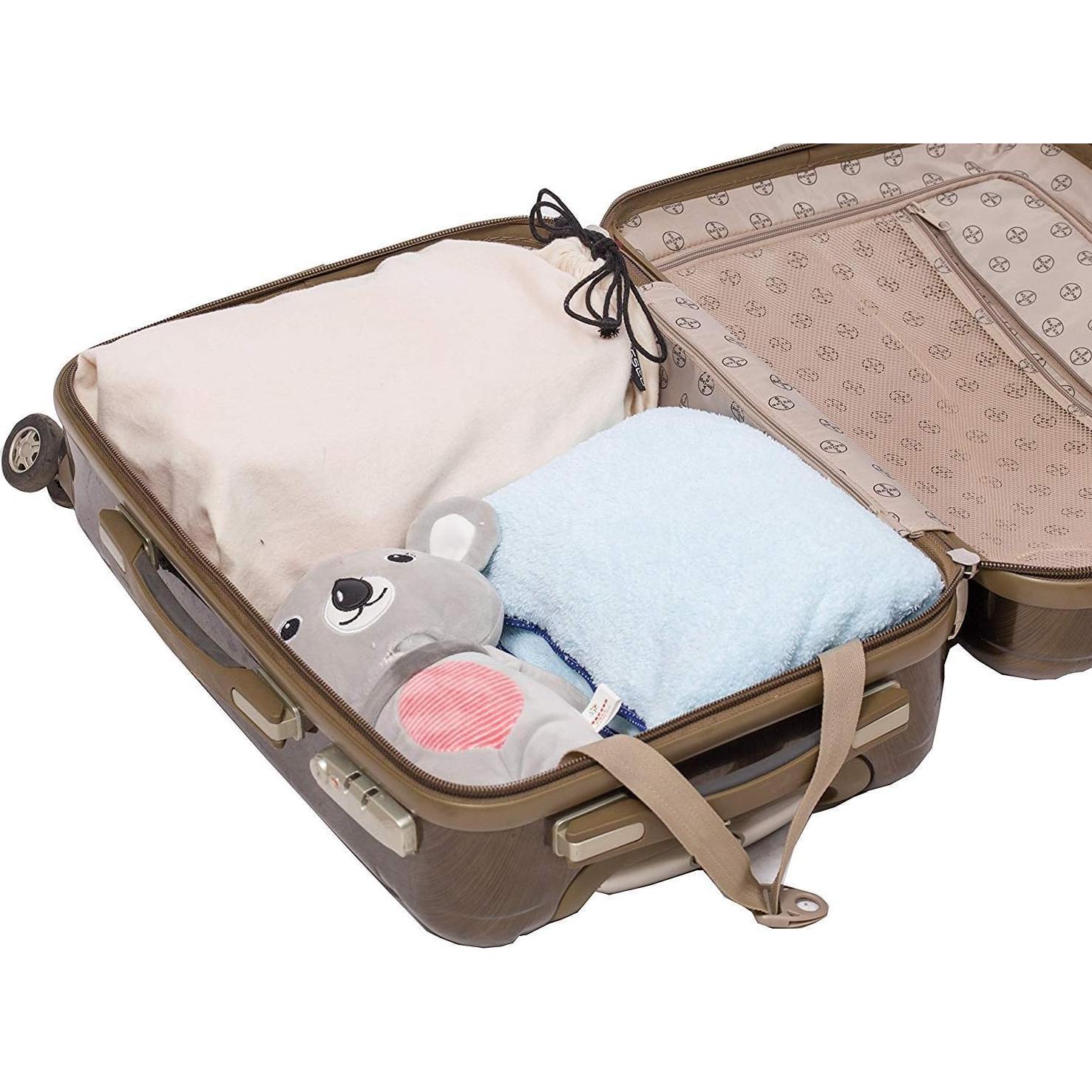 MISSLO Set de 3 Bolsas de Almacenamiento Algodón S 42x32cm