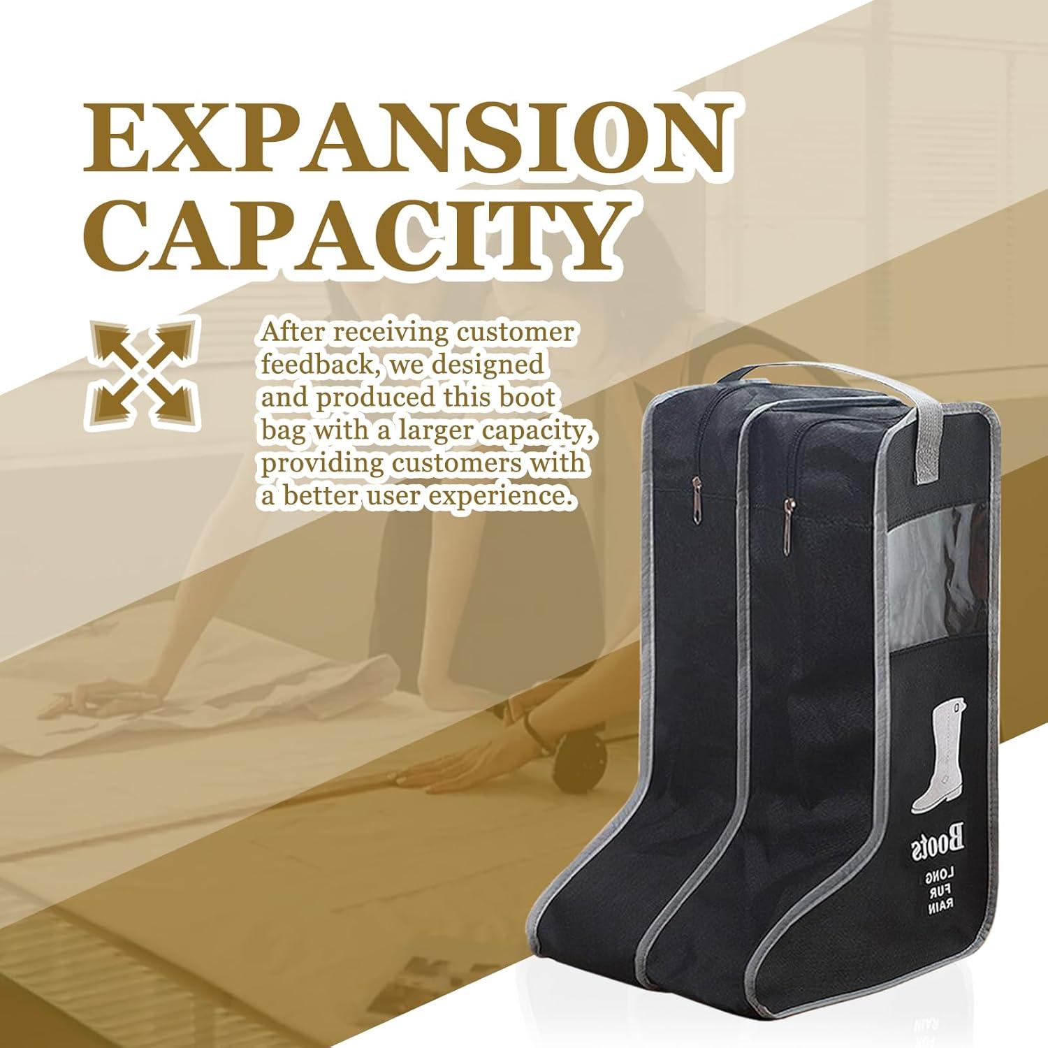 Bolsa de Almacenamiento para Botas Mejorada BSB-003-BLK 57x34x30cm