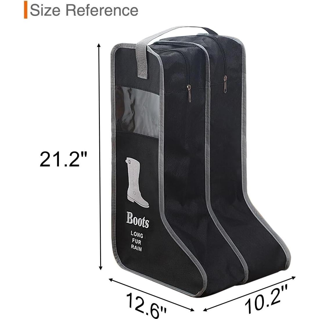 Bolsa de Almacenamiento para Botas Mejorada BSB-003-BLK 57x34x30cm