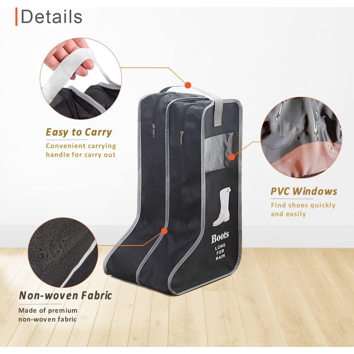 Bolsa de Almacenamiento para Botas Mejorada BSB-003-BLK 57x34x30cm