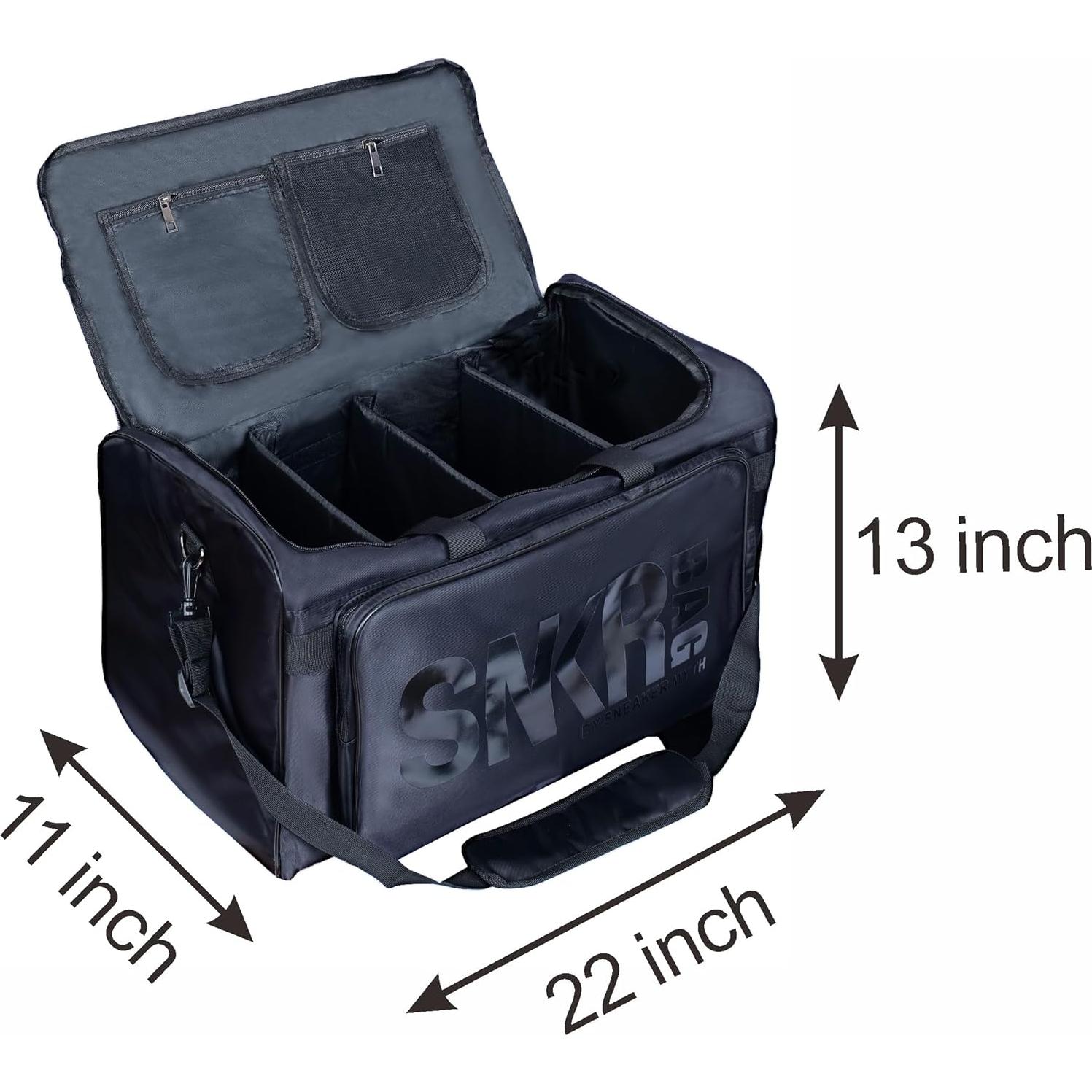 Bolsa de Viaje para Zapatillas Impermeable Negro - 4 Pares