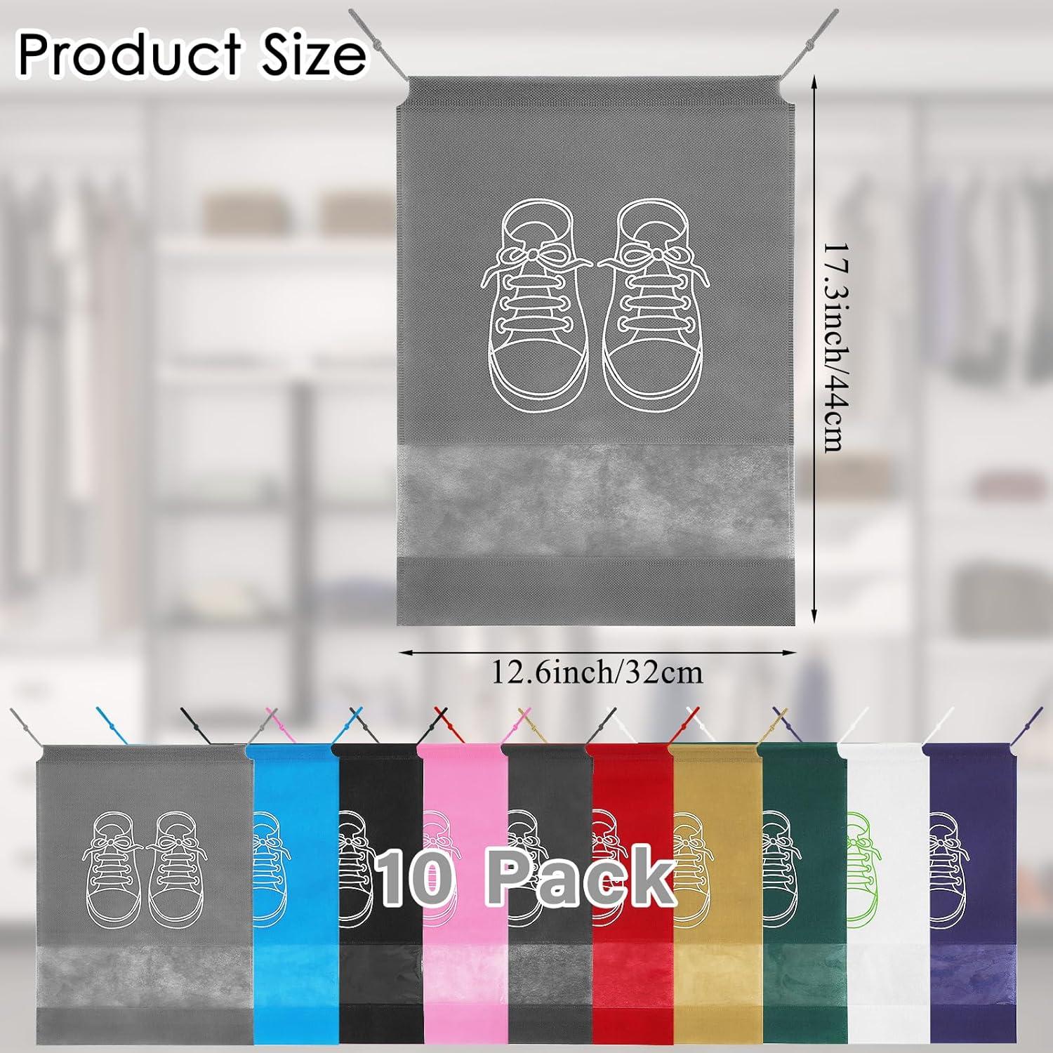 10 Bolsas de Zapatos Portátiles KINYFY 32x44 cm Impermeables