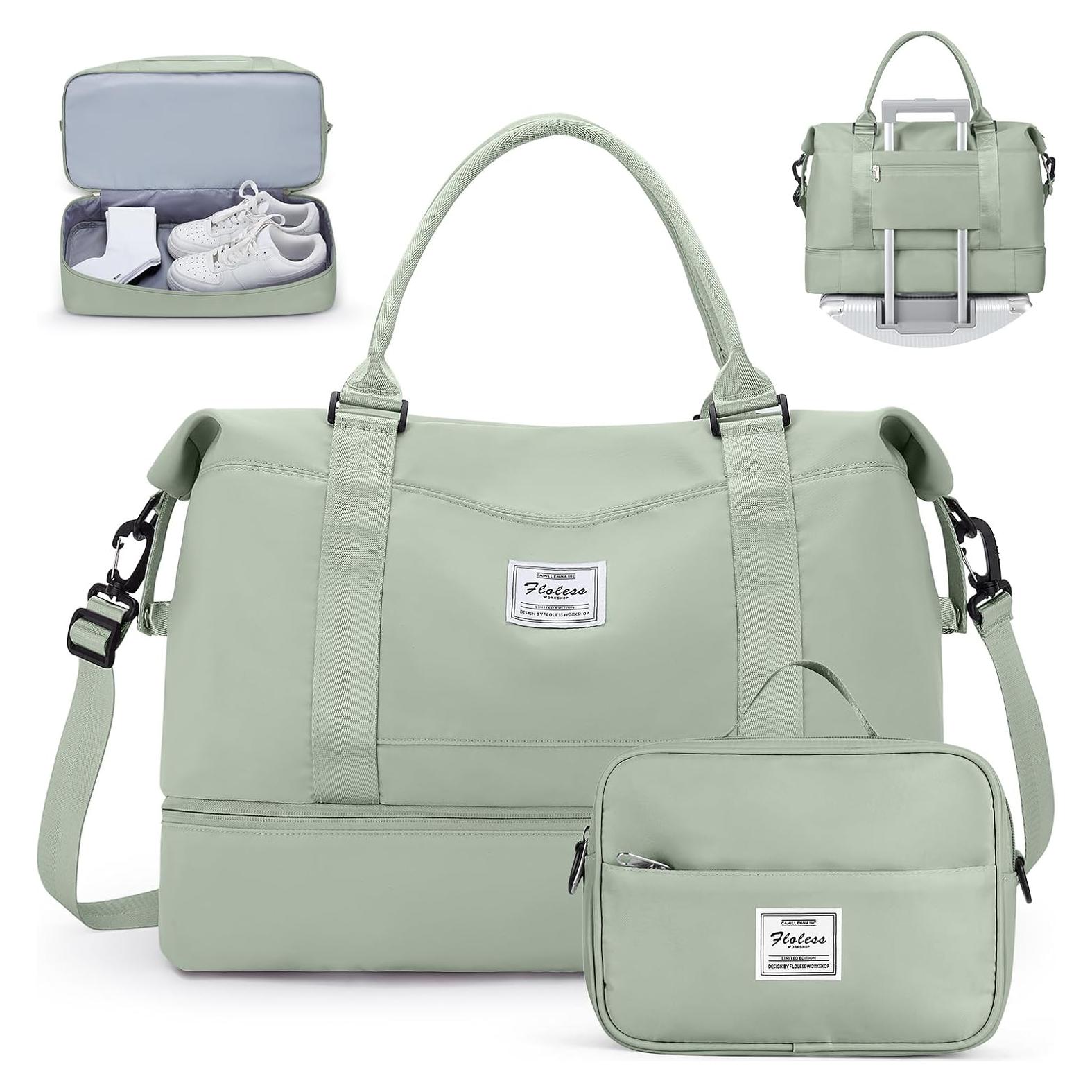 Bolsa de viaje tipo duffel HYC00 con compartimento para zapatos 56x17x45 cm