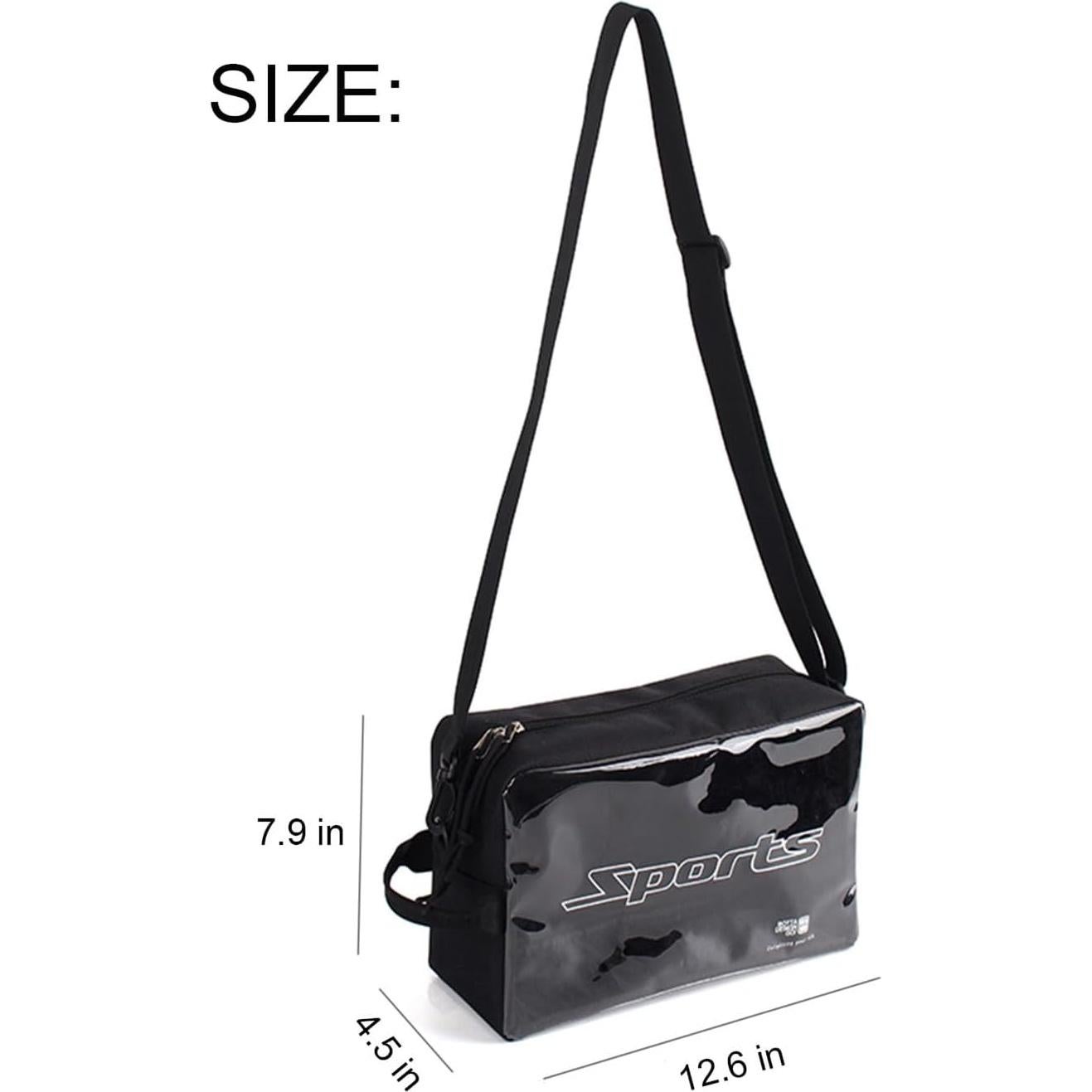 Bolsa de Zapatos de Viaje Oxford con Correa Removible Negra