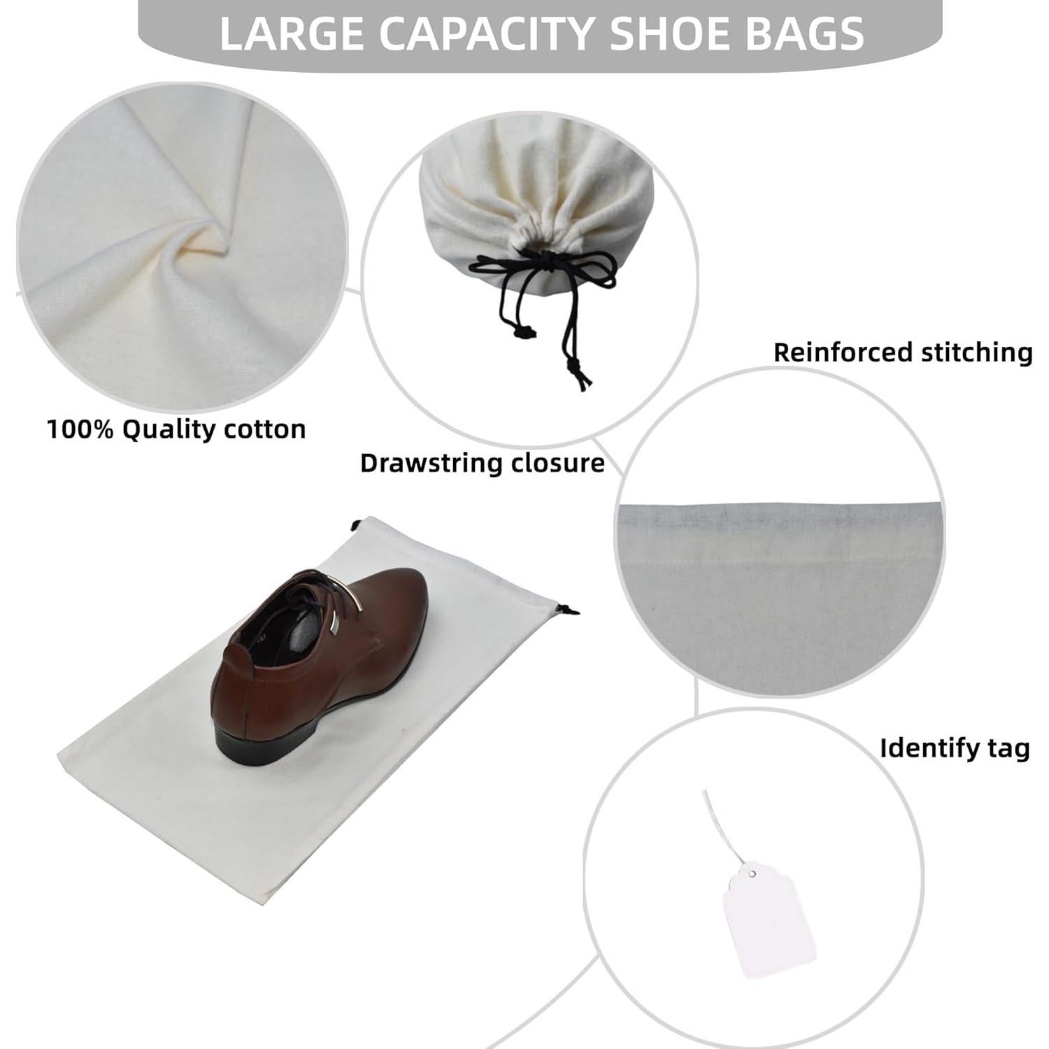 Bolsas para Zapatos de Viaje GONGKANGYUAN - Paquete de 4