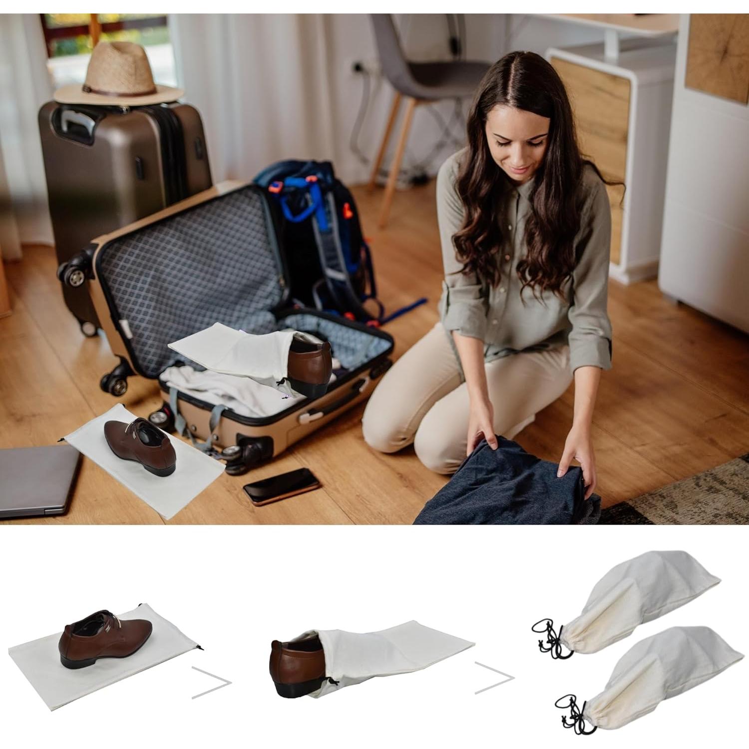 Bolsas para Zapatos de Viaje GONGKANGYUAN - Paquete de 4