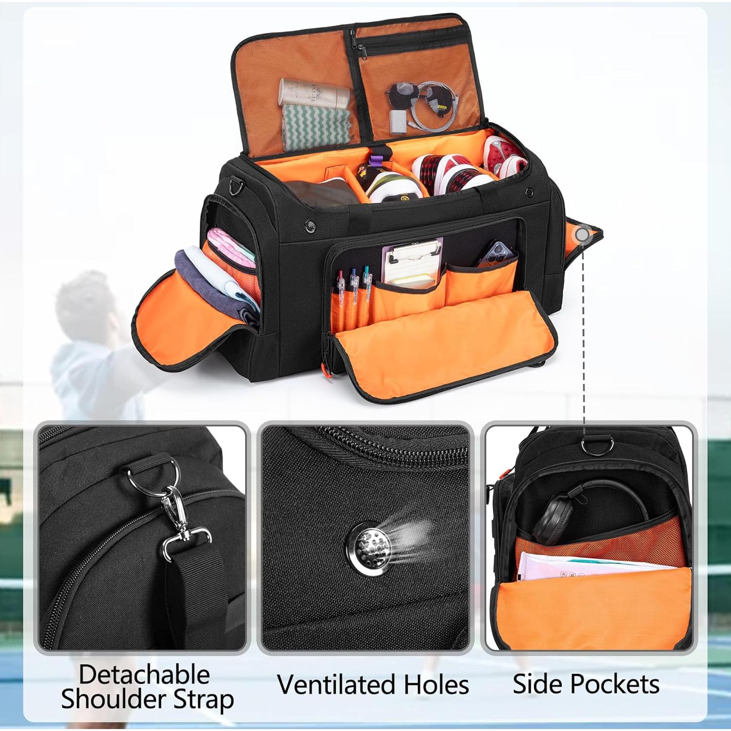 Bolsa Duffle Táctica DSLEAF para 4 Pares de Zapatos 55x30.9cm