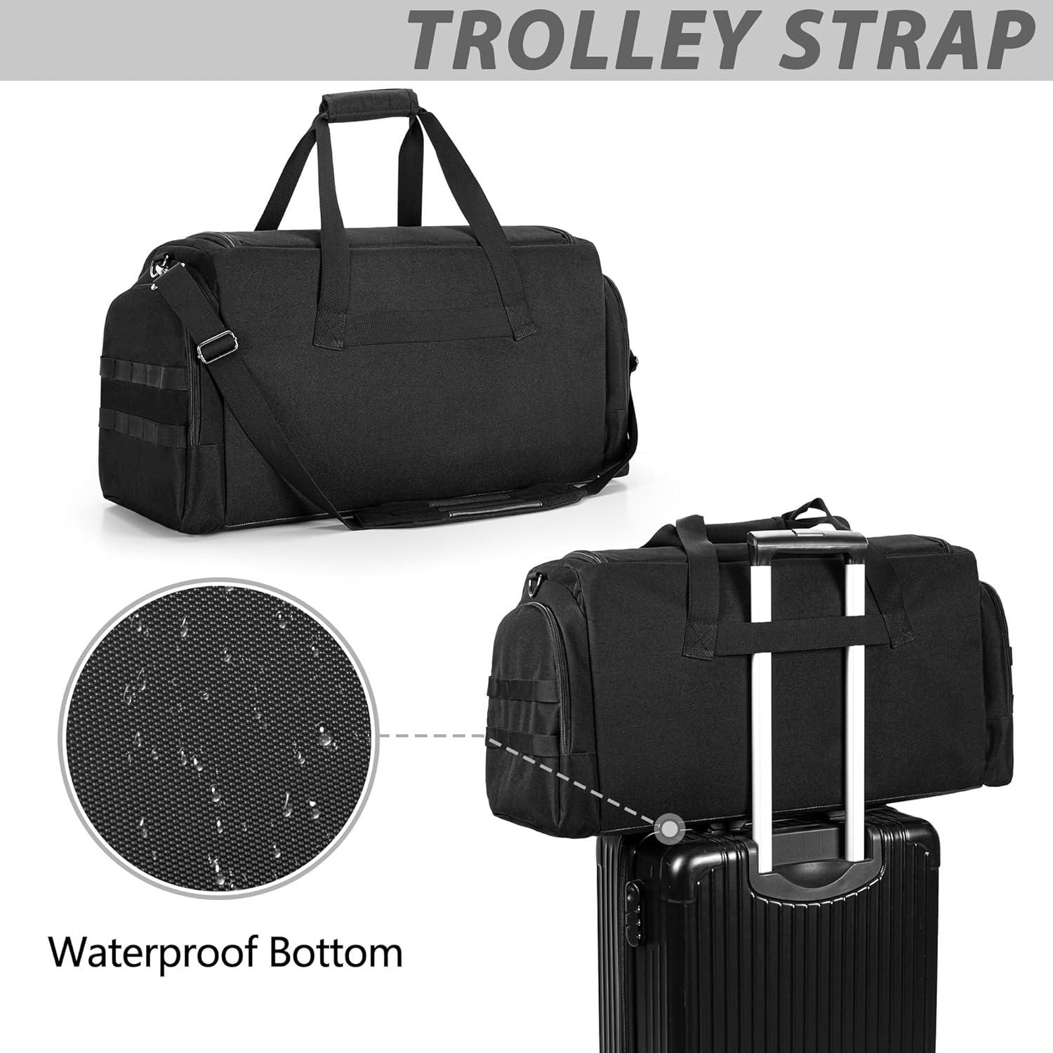 Bolsa Duffle Táctica DSLEAF para 4 Pares de Zapatos 55x30.9cm