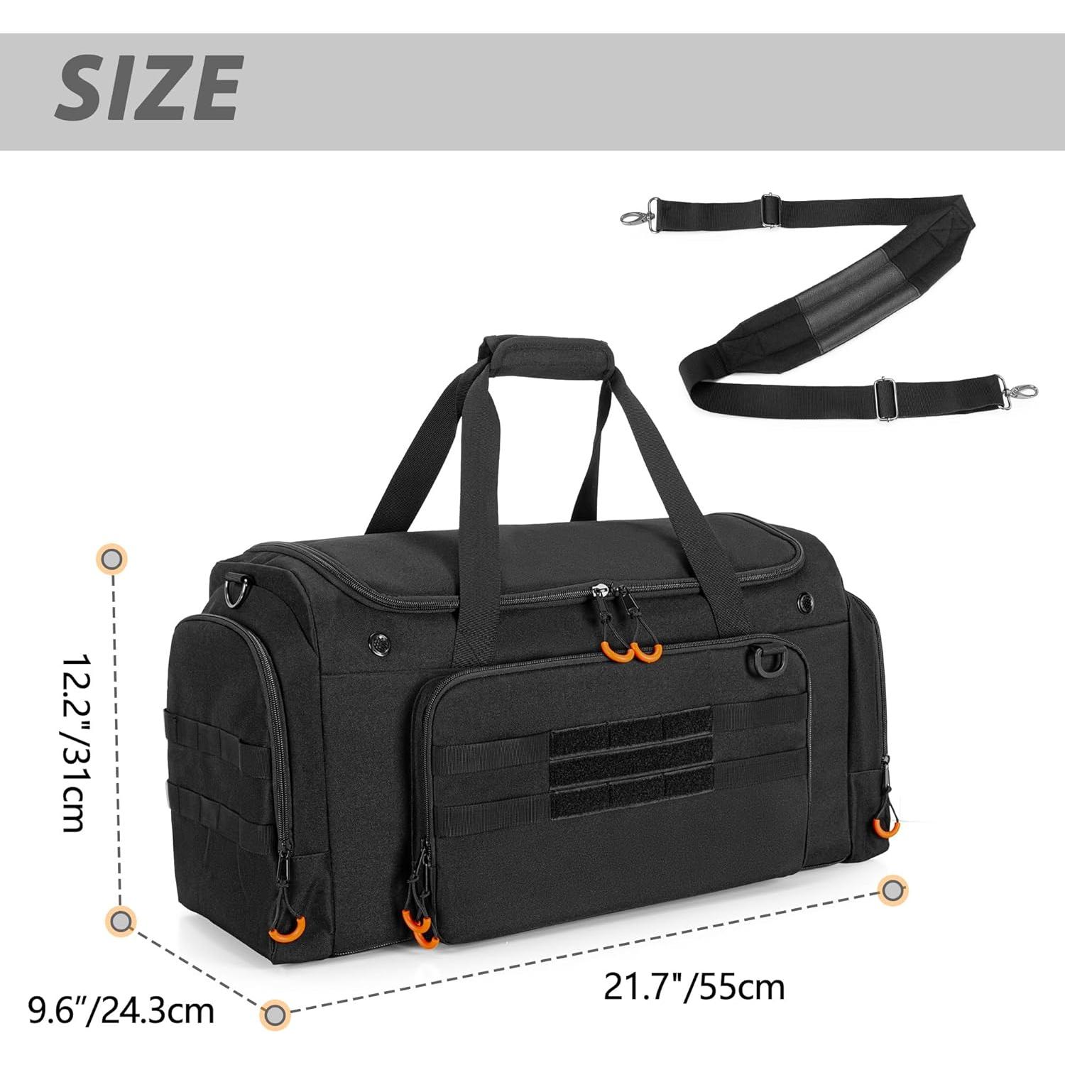 Bolsa Duffle Táctica DSLEAF para 4 Pares de Zapatos 55x30.9cm
