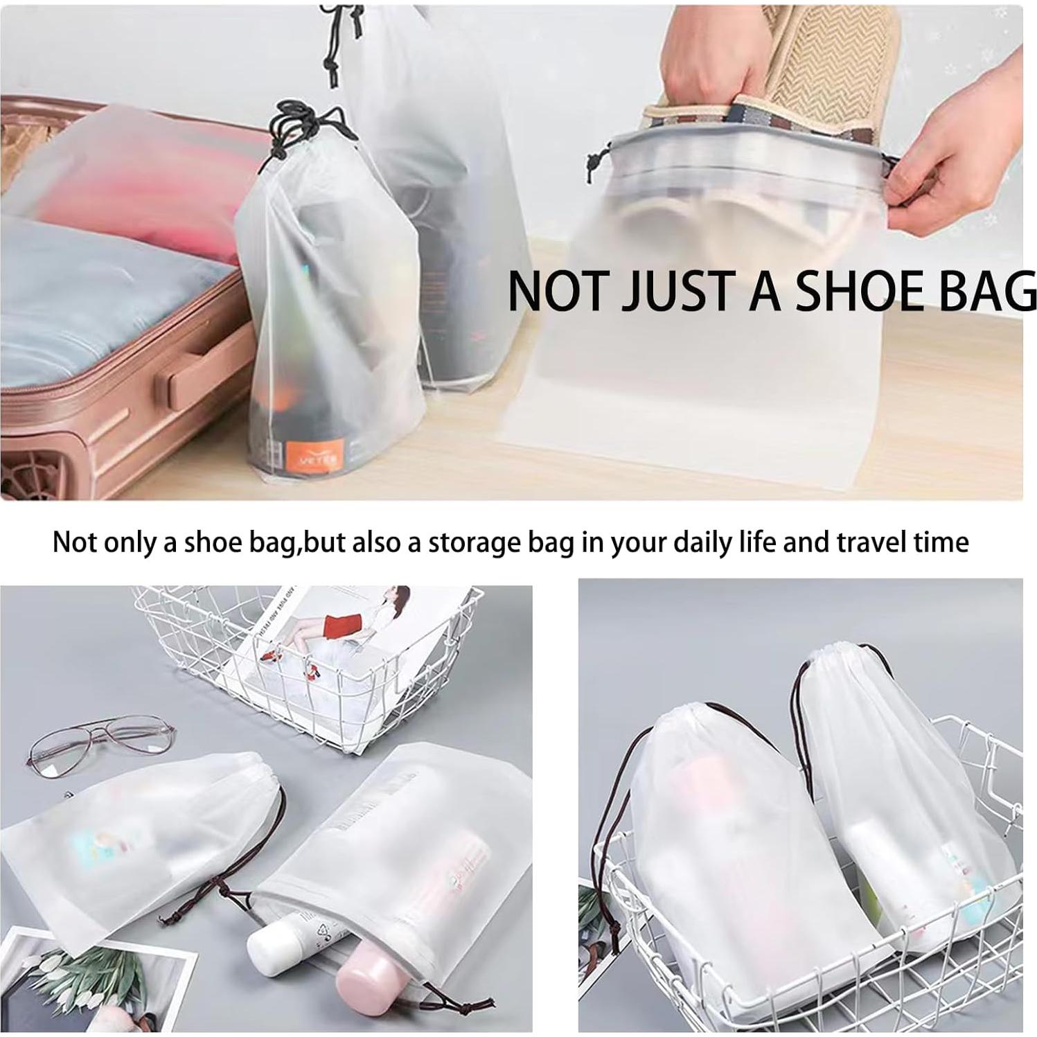 20 Bolsas de Zapatos de Viaje Organizador Transparente 39.9x29.9cm