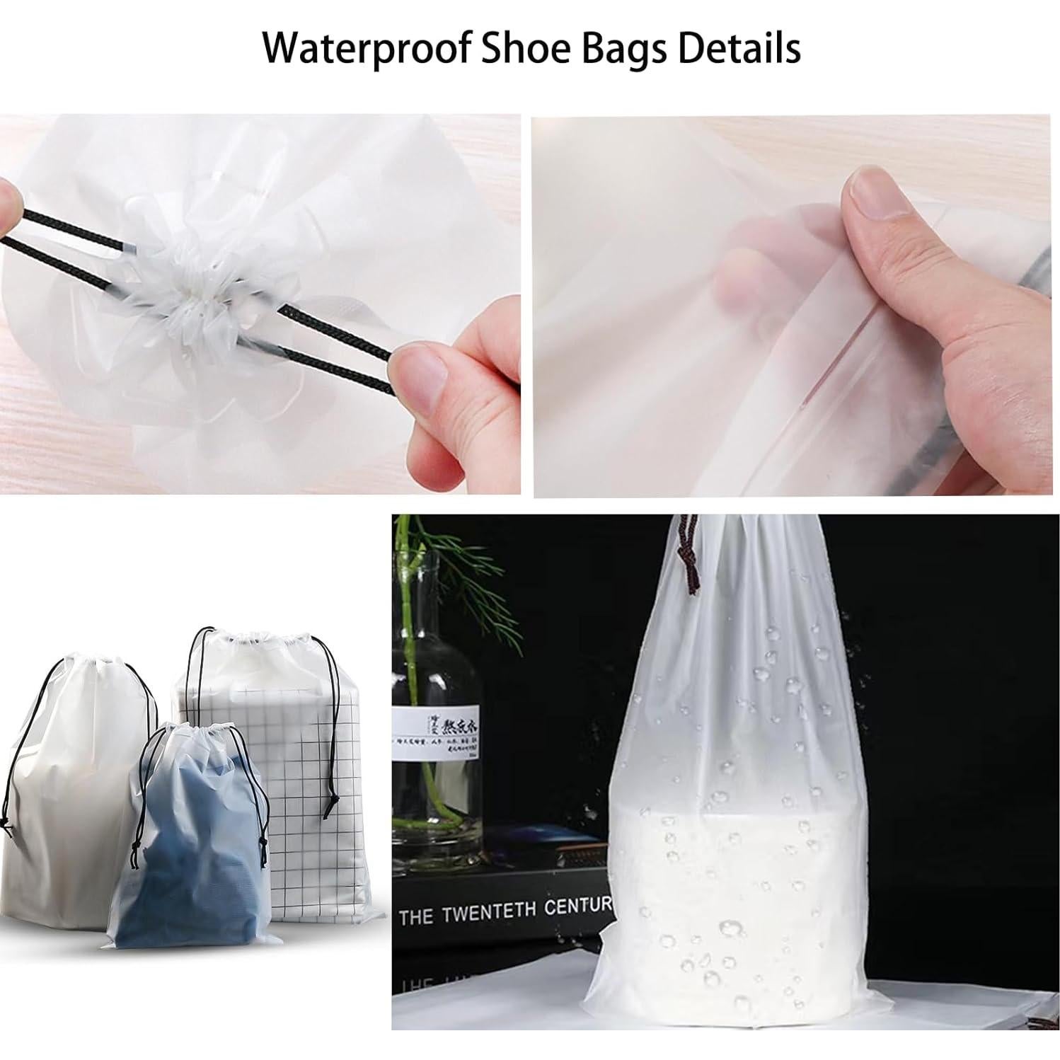 20 Bolsas de Zapatos de Viaje Organizador Transparente 39.9x29.9cm