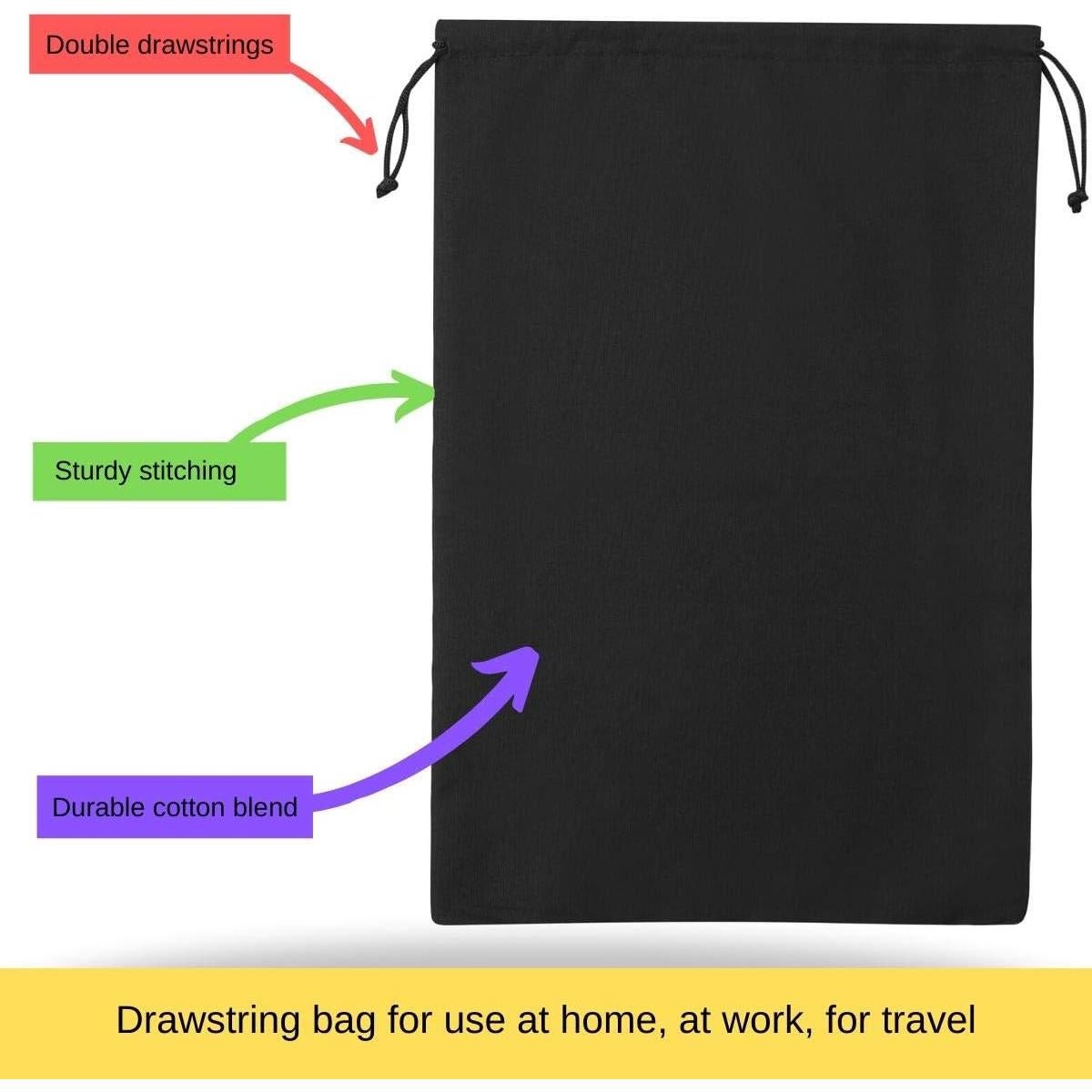 Bolsas de Algodón Reutilizables DR 25.4x38.1 cm - 12 Piezas