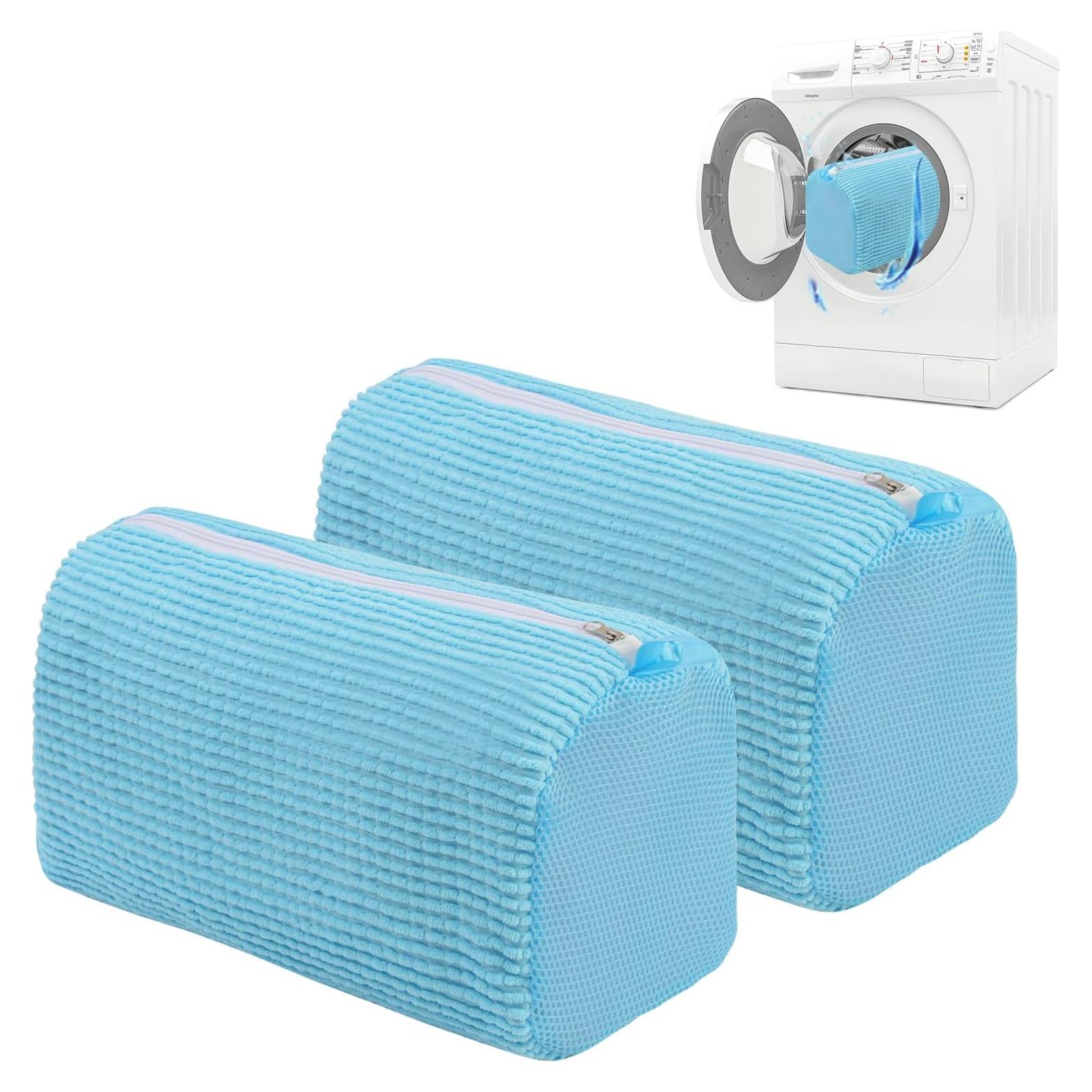 Bolsa para Lavar Zapatos QZLKNIT Azul 39.9x19.8 cm 2 Pcs