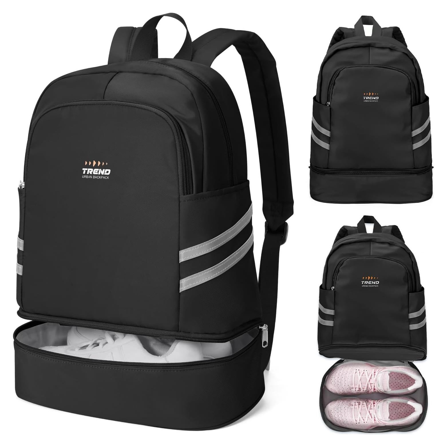 Mochila de Gimnasio Coofay Pequeña Impermeable 20L Negra