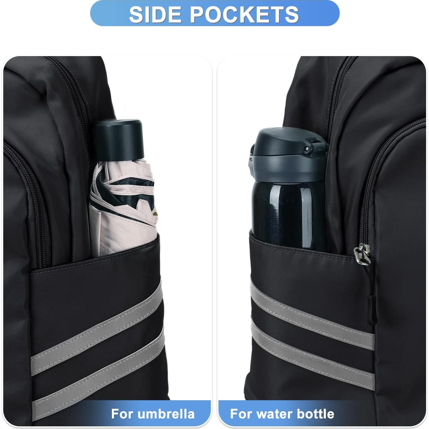 Mochila de Gimnasio Coofay Pequeña Impermeable 20L Negra